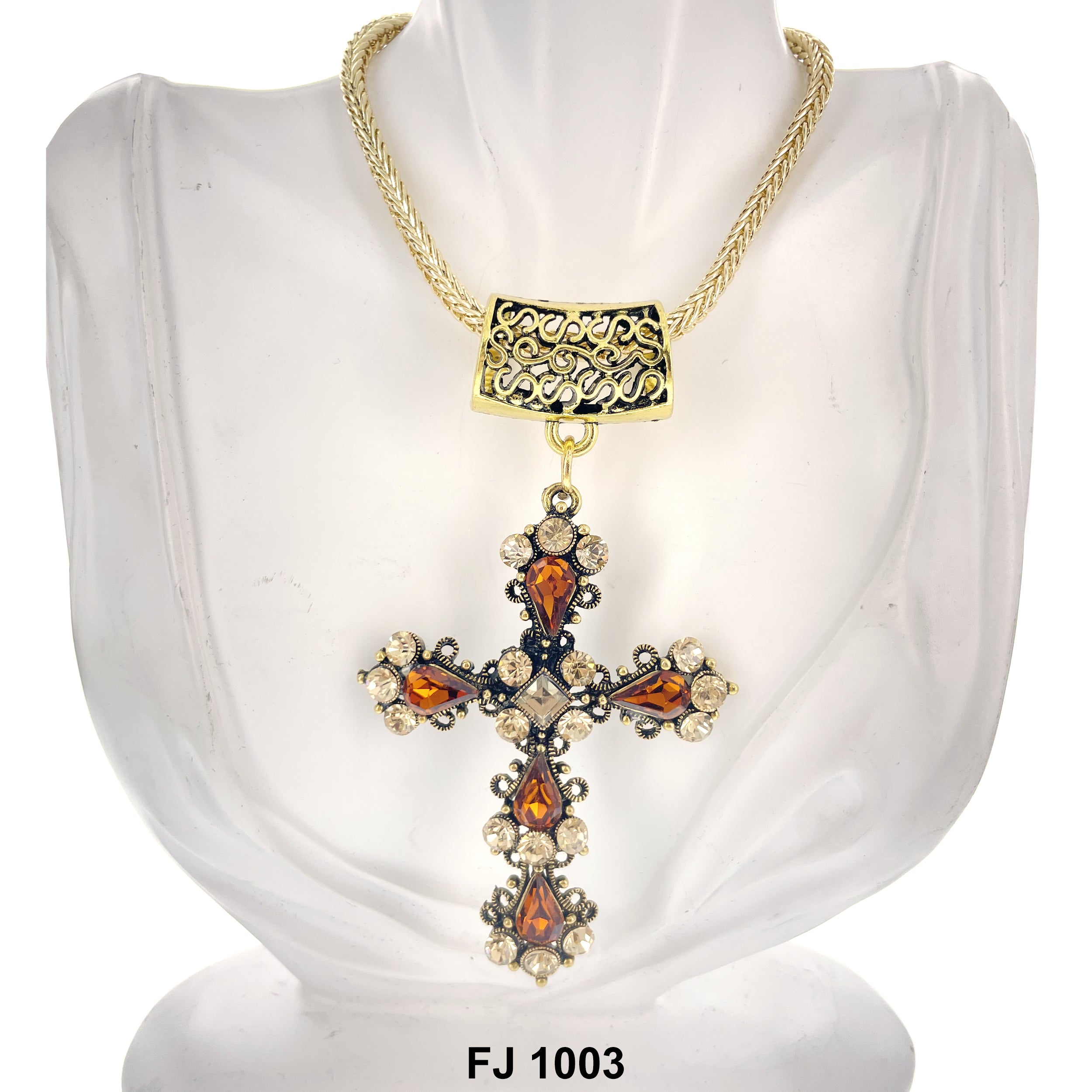 Fashion Necklace Cross FJ 1003