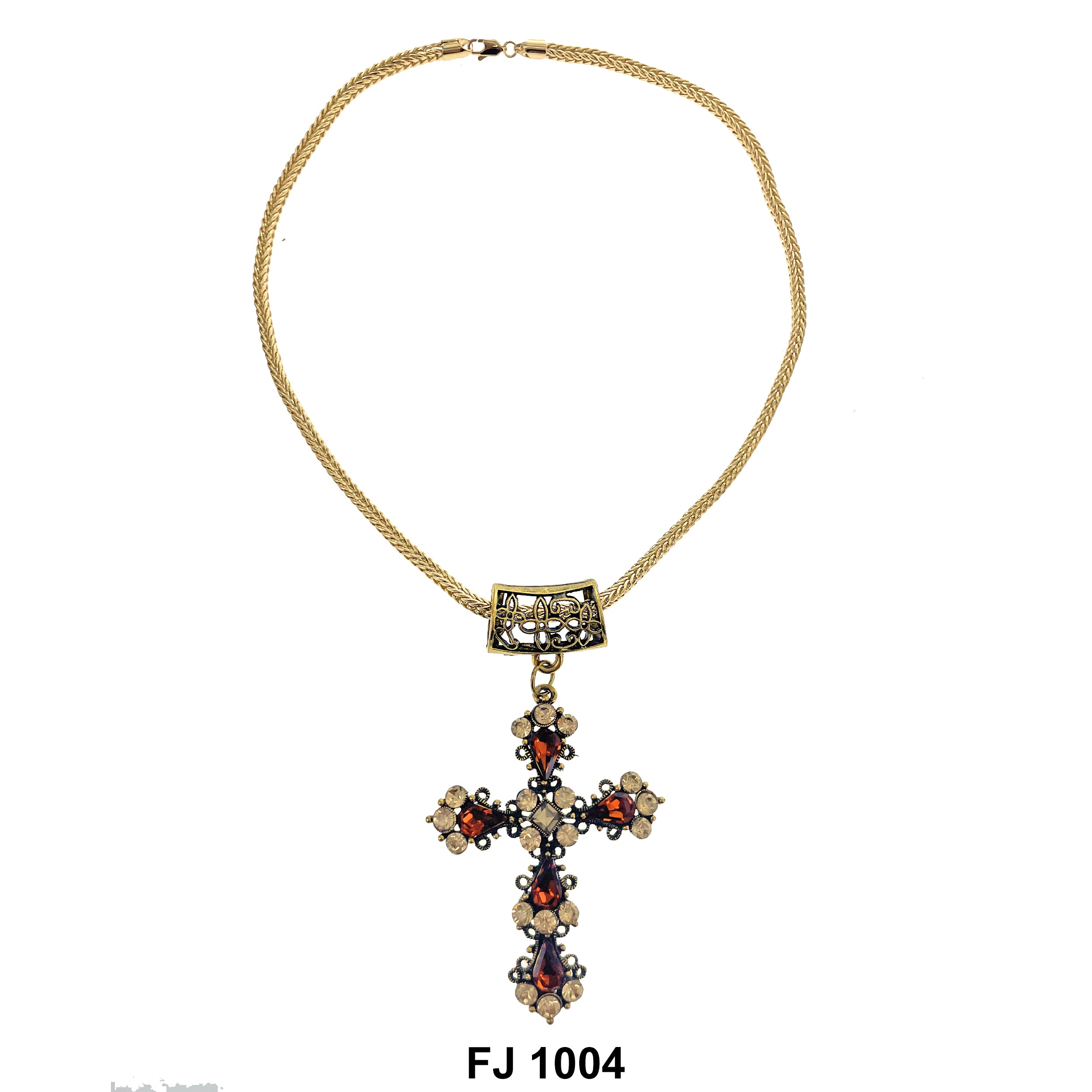 Fashion Necklace Cross FJ 1004