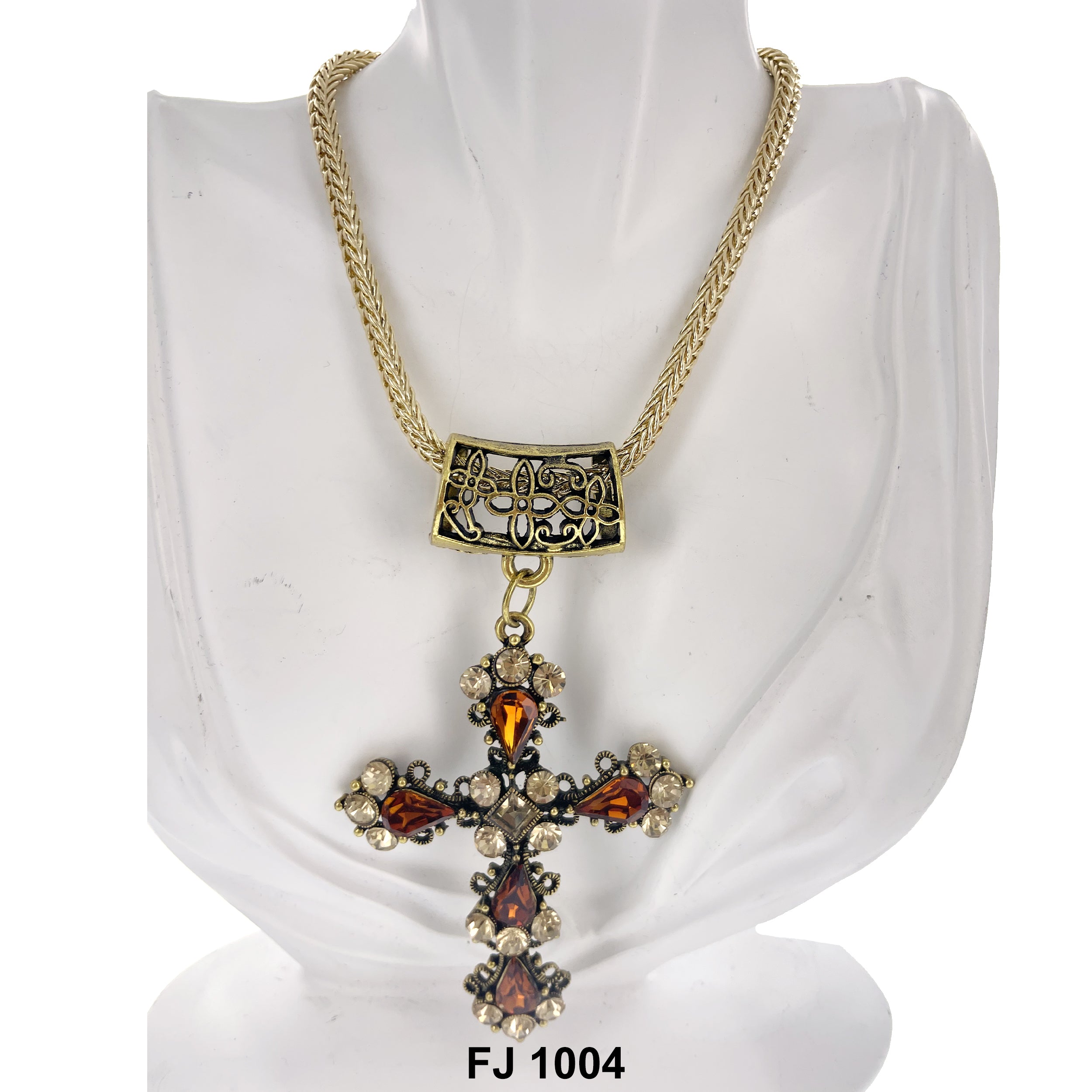 Fashion Necklace Cross FJ 1004