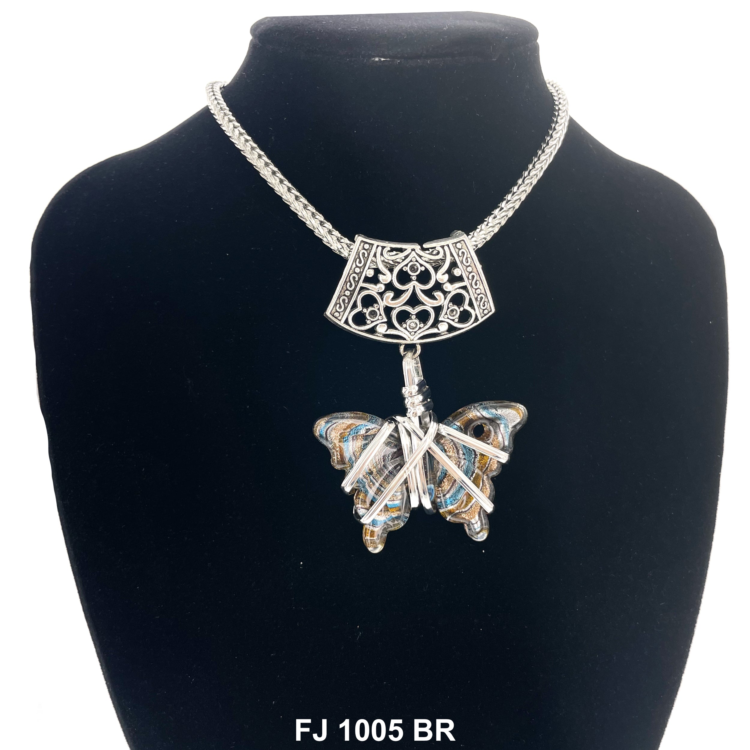 Fashion Necklace Butterfly FJ 1005 BR