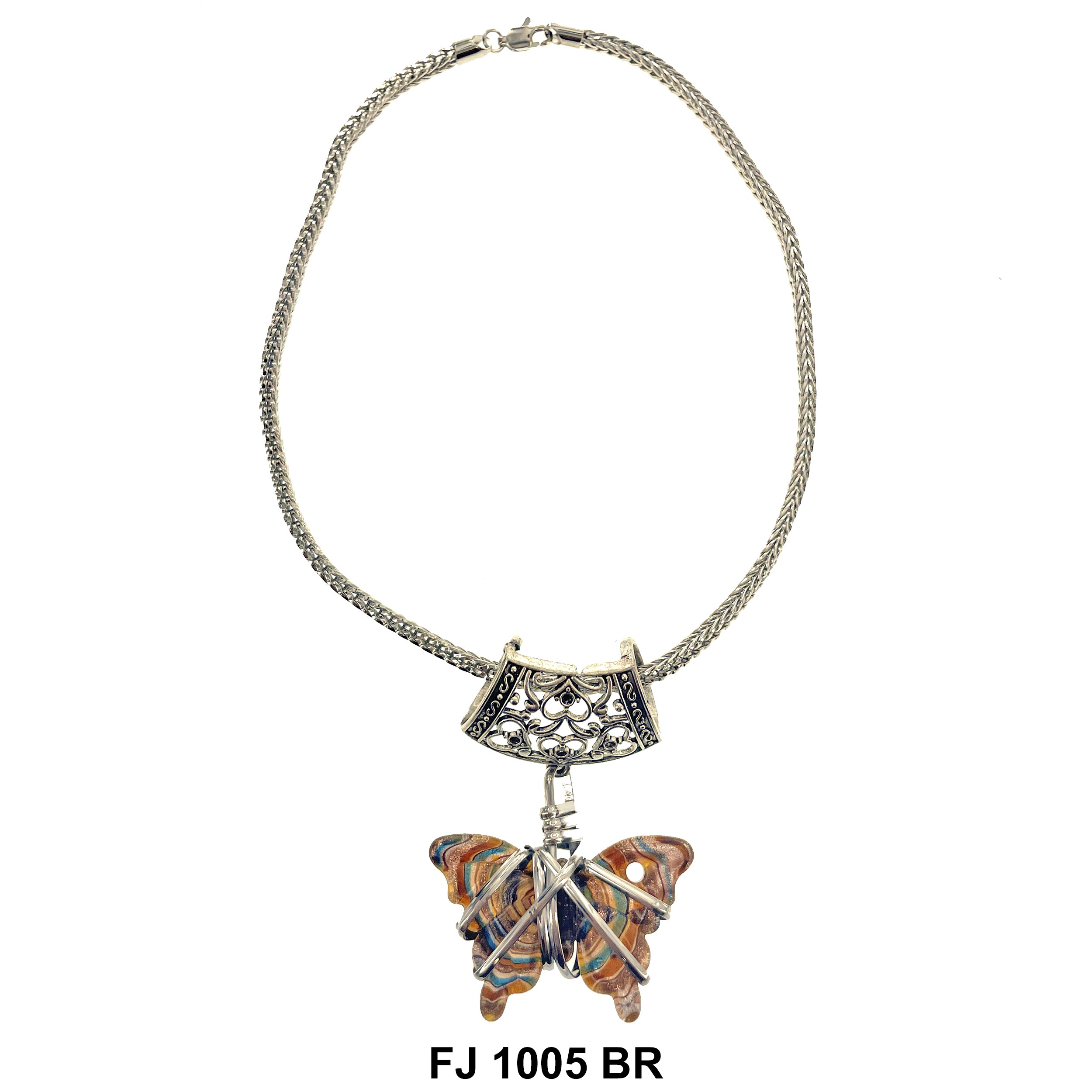 Fashion Necklace Butterfly FJ 1005 BR