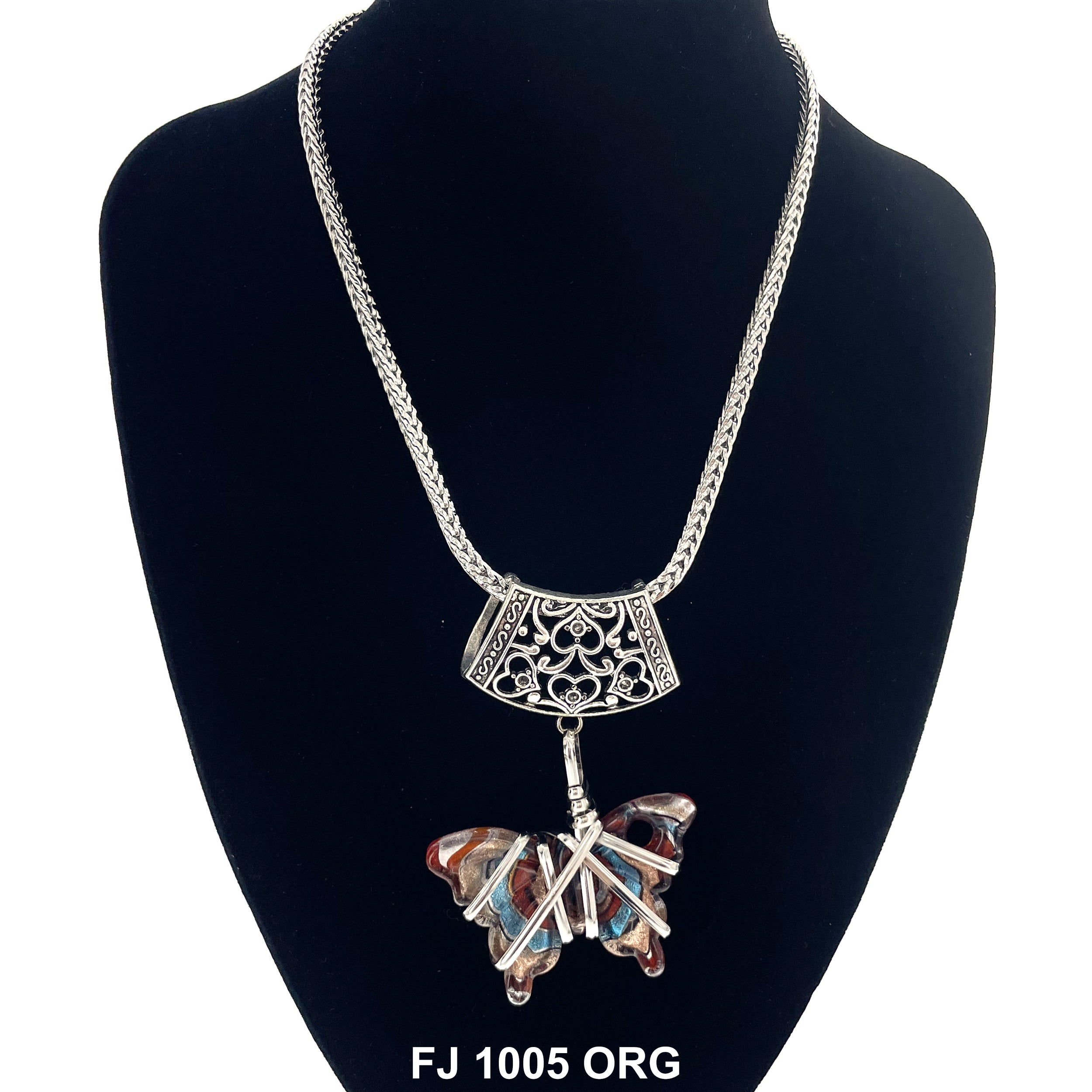 Fashion Necklace Butterfly FJ 1005 OR