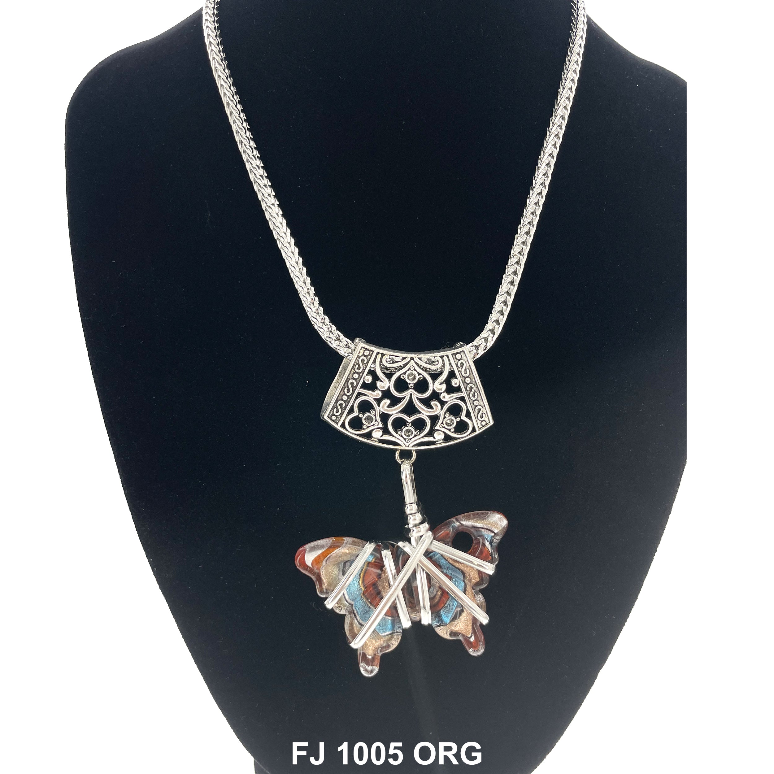 Fashion Necklace Butterfly FJ 1005 OR