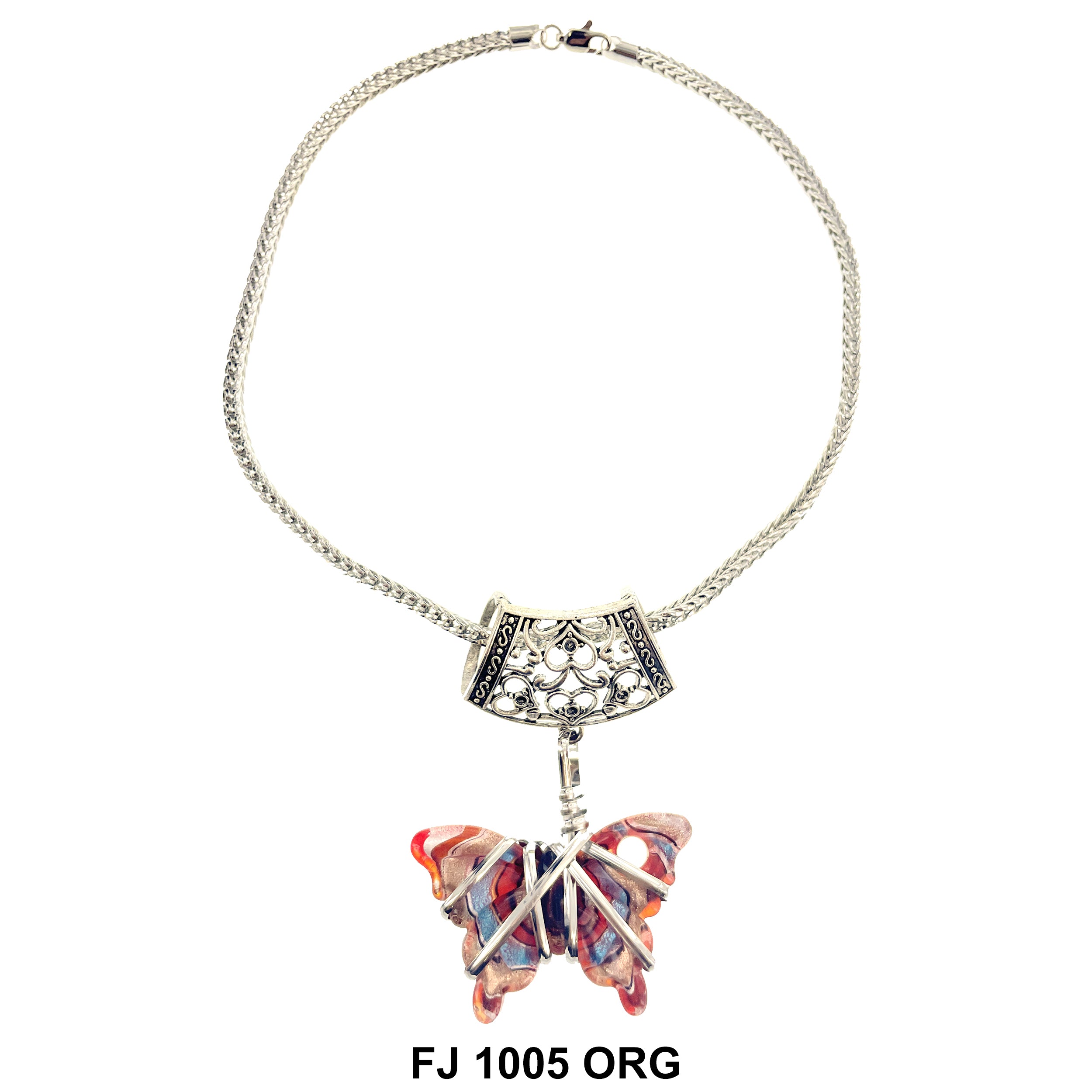 Fashion Necklace Butterfly FJ 1005 OR