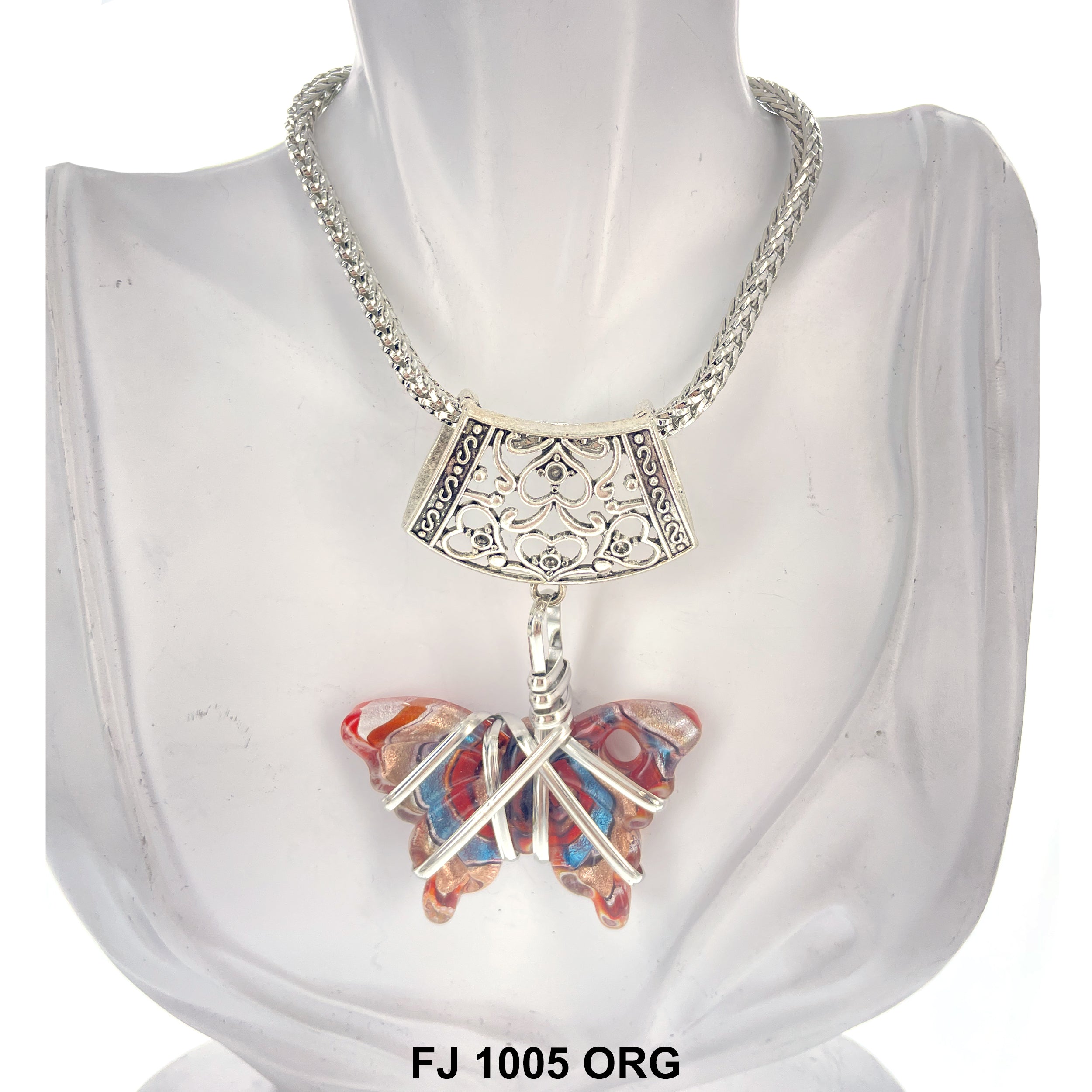 Fashion Necklace Butterfly FJ 1005 OR