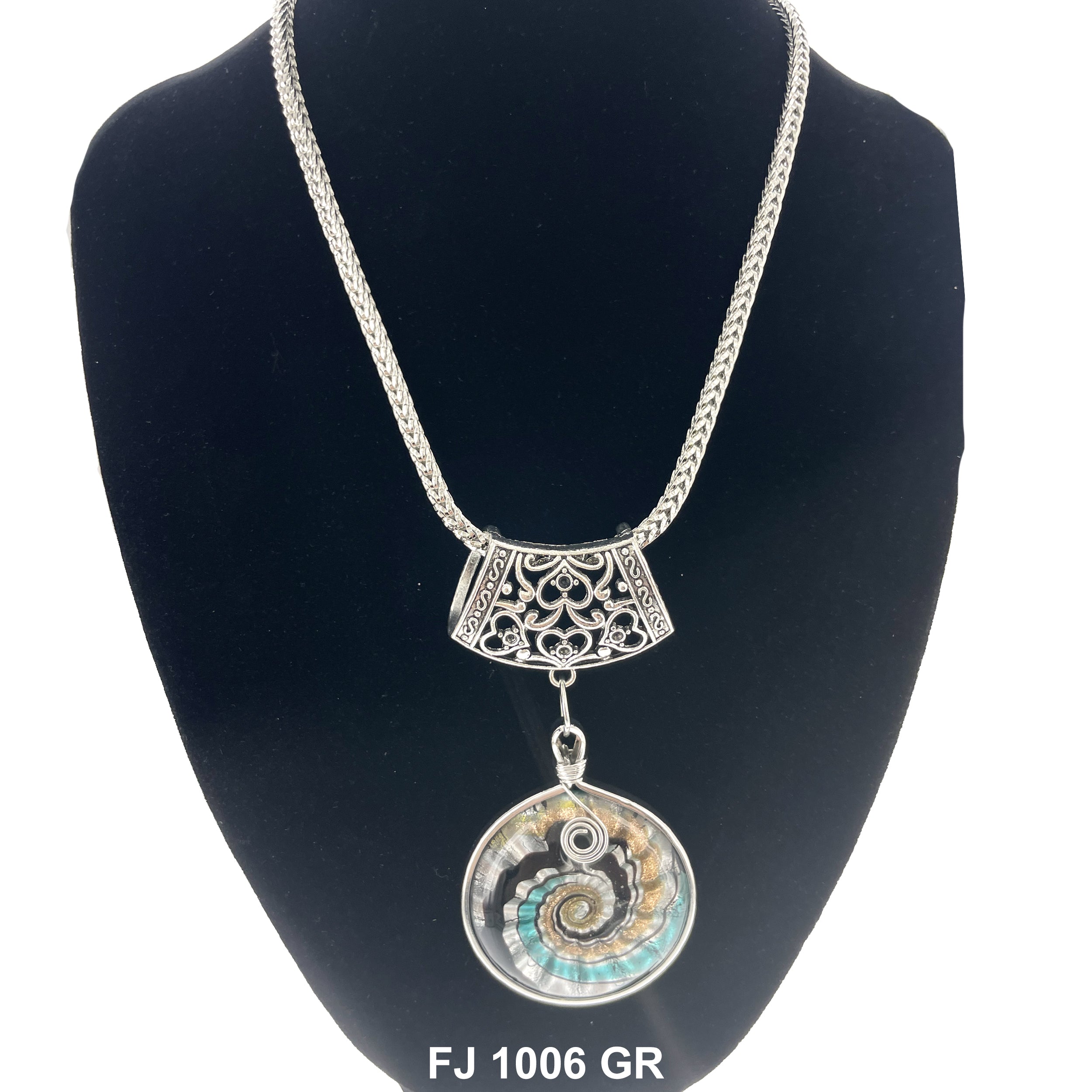 Fashion Necklace Seashell FJ 1006 GR