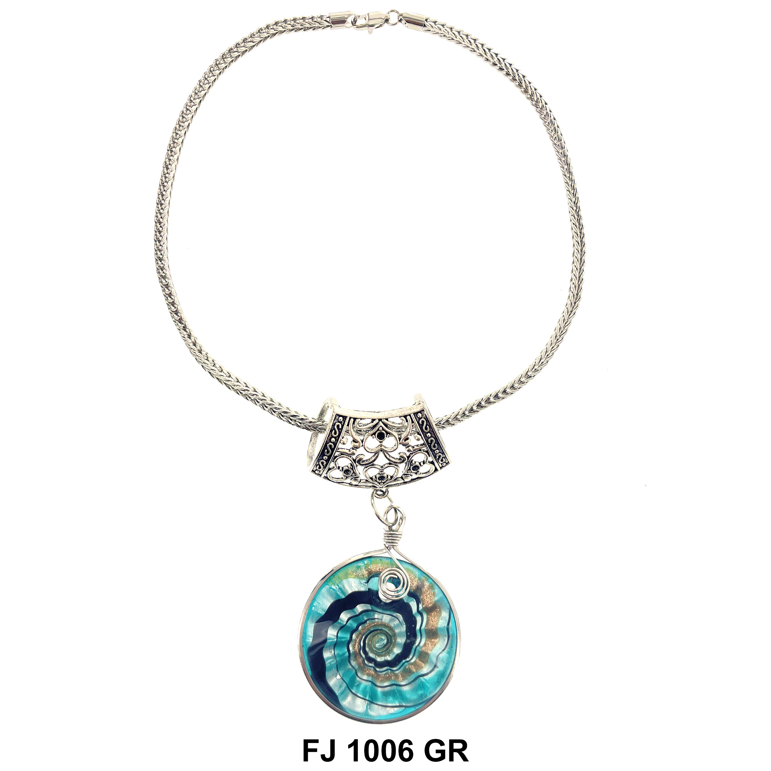 Fashion Necklace Seashell FJ 1006 GR