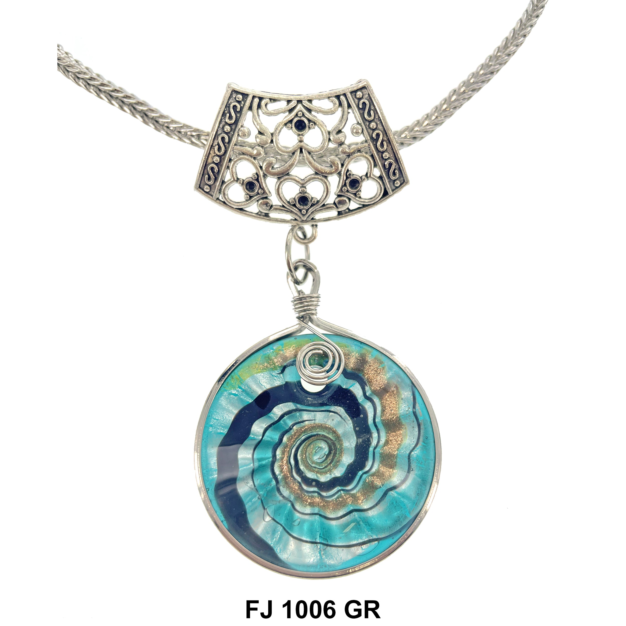 Fashion Necklace Seashell FJ 1006 GR