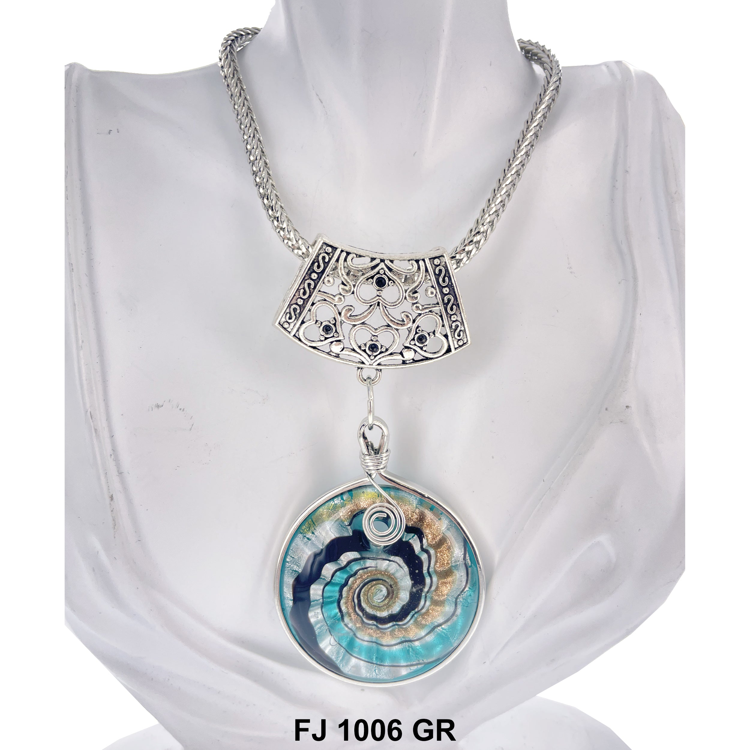 Fashion Necklace Seashell FJ 1006 GR