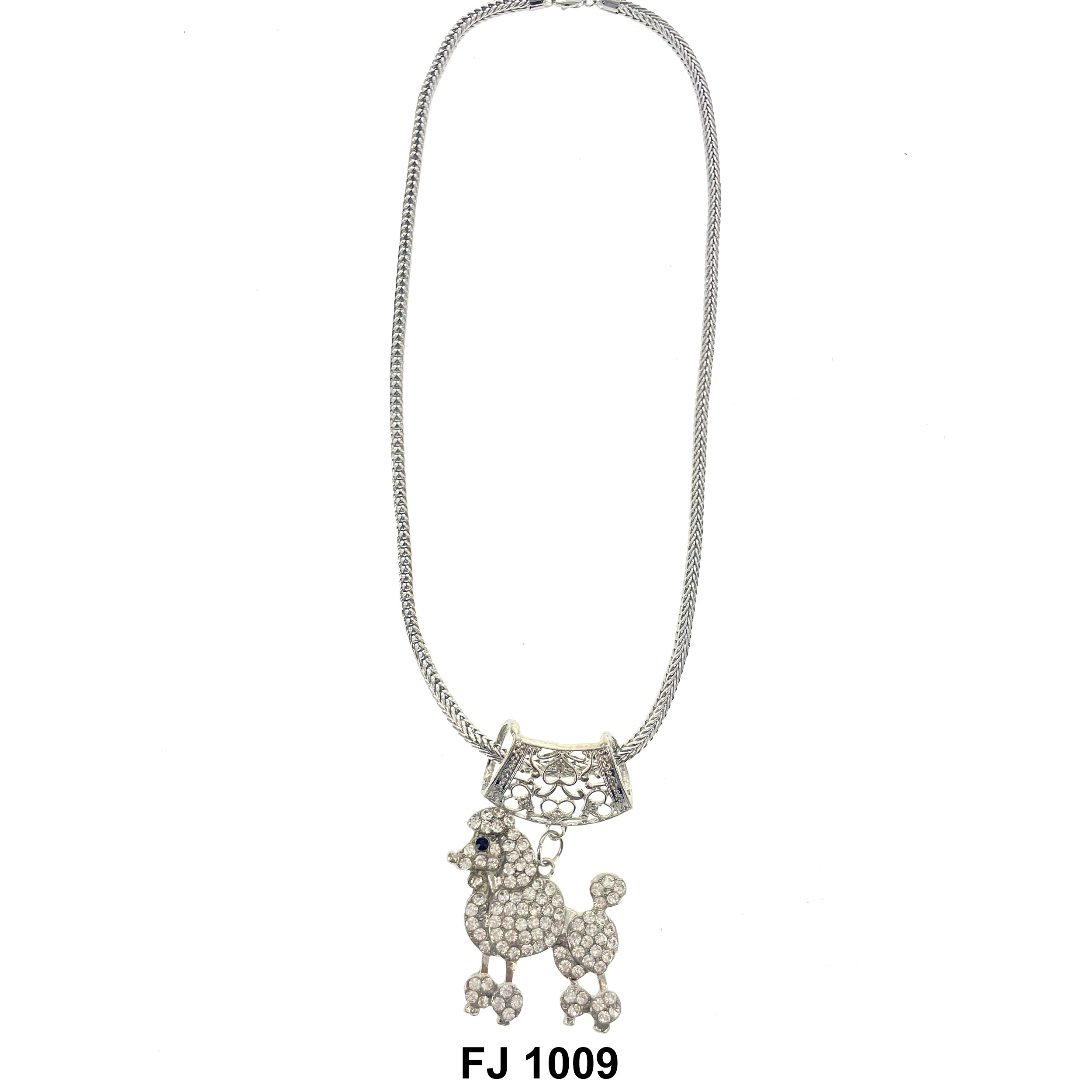 Fashion Necklace Poodle Dog FJ 1009 SW