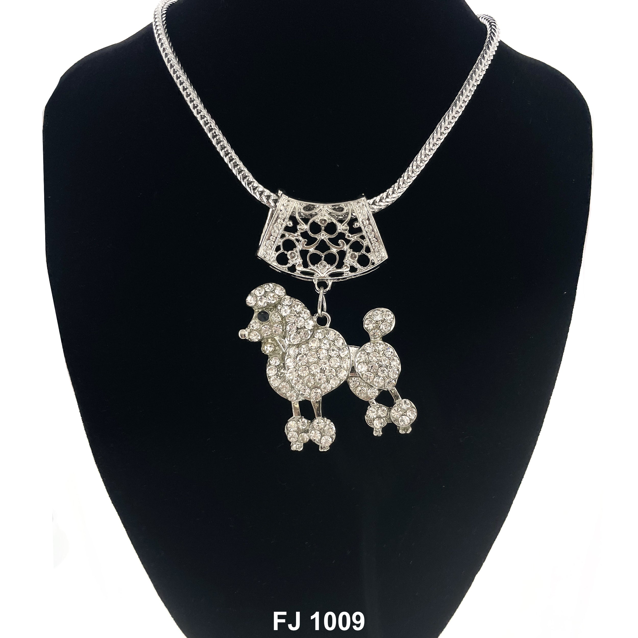 Fashion Necklace Poodle Dog FJ 1009 SW