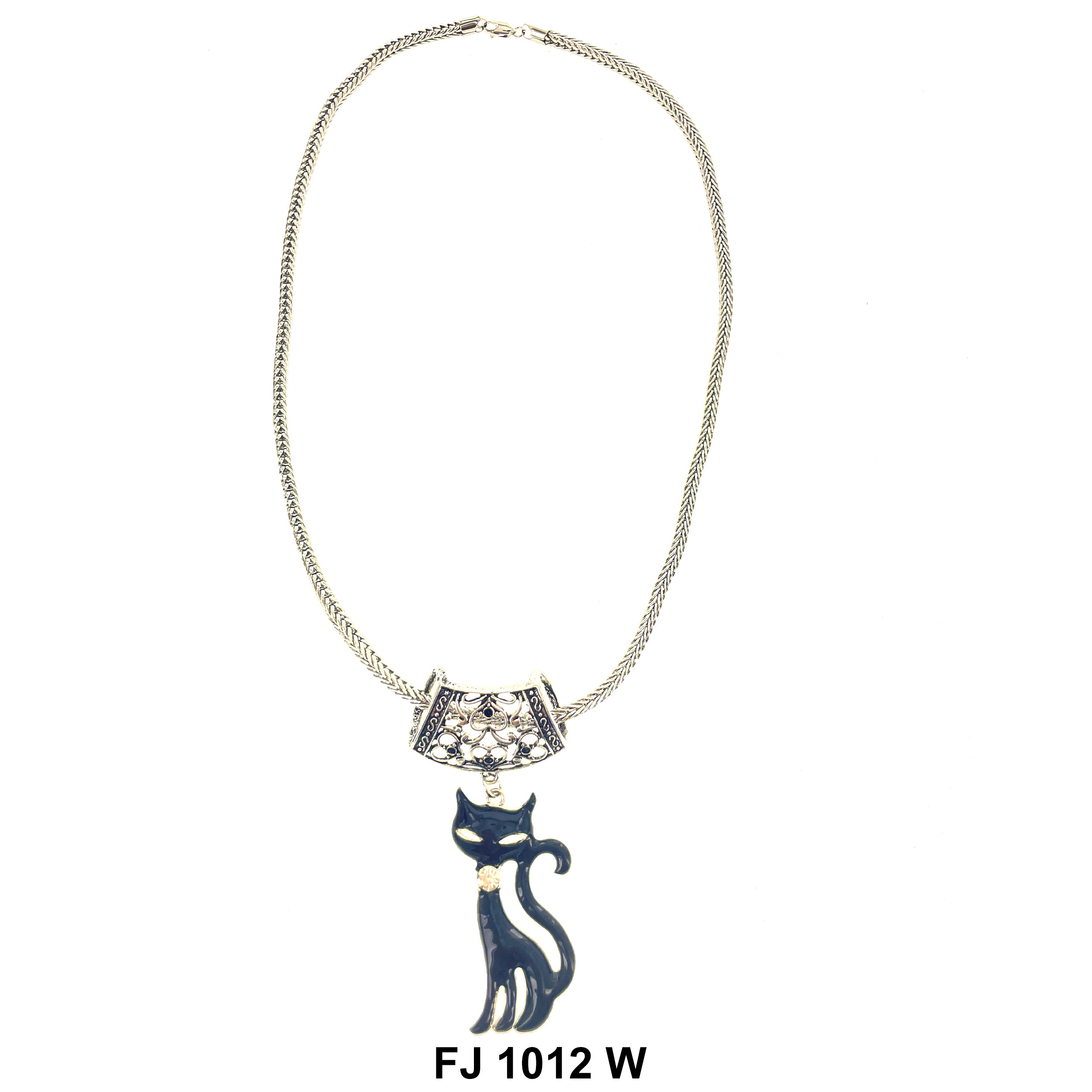 Fashion Necklace Cat FJ 1012 W