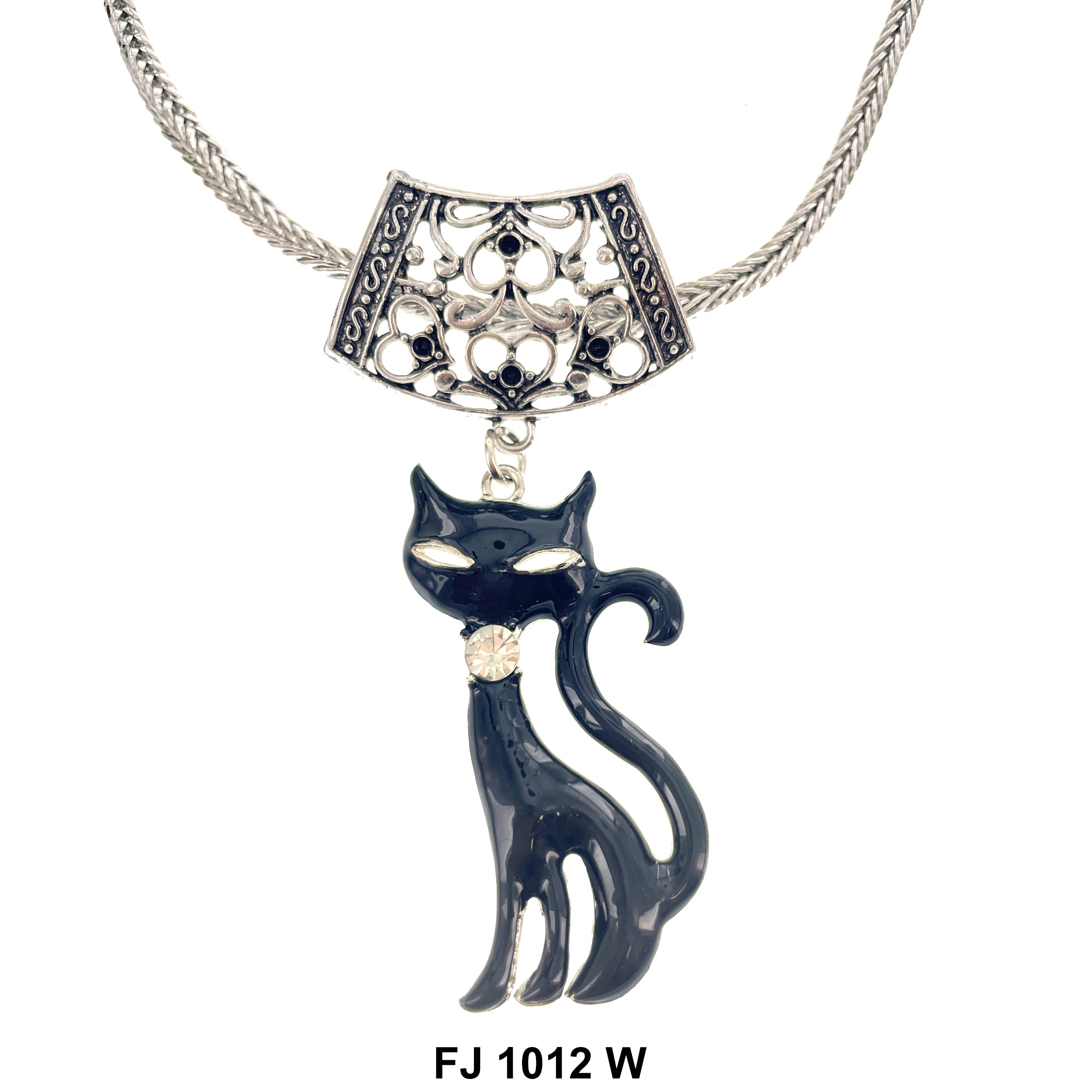 Fashion Necklace Cat FJ 1012 W