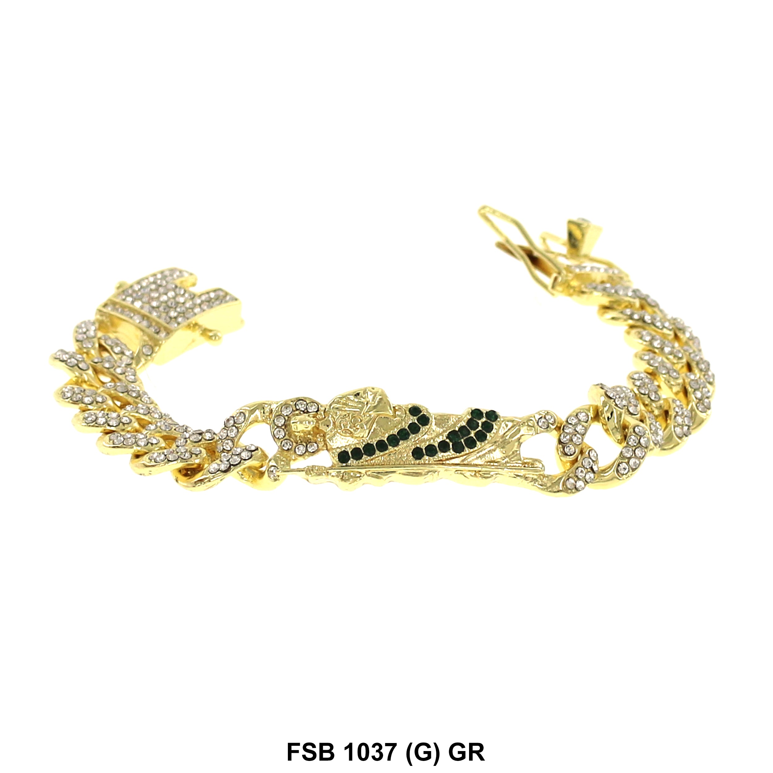 San Judas Stones Bracelet FSB 1037 (G) GR