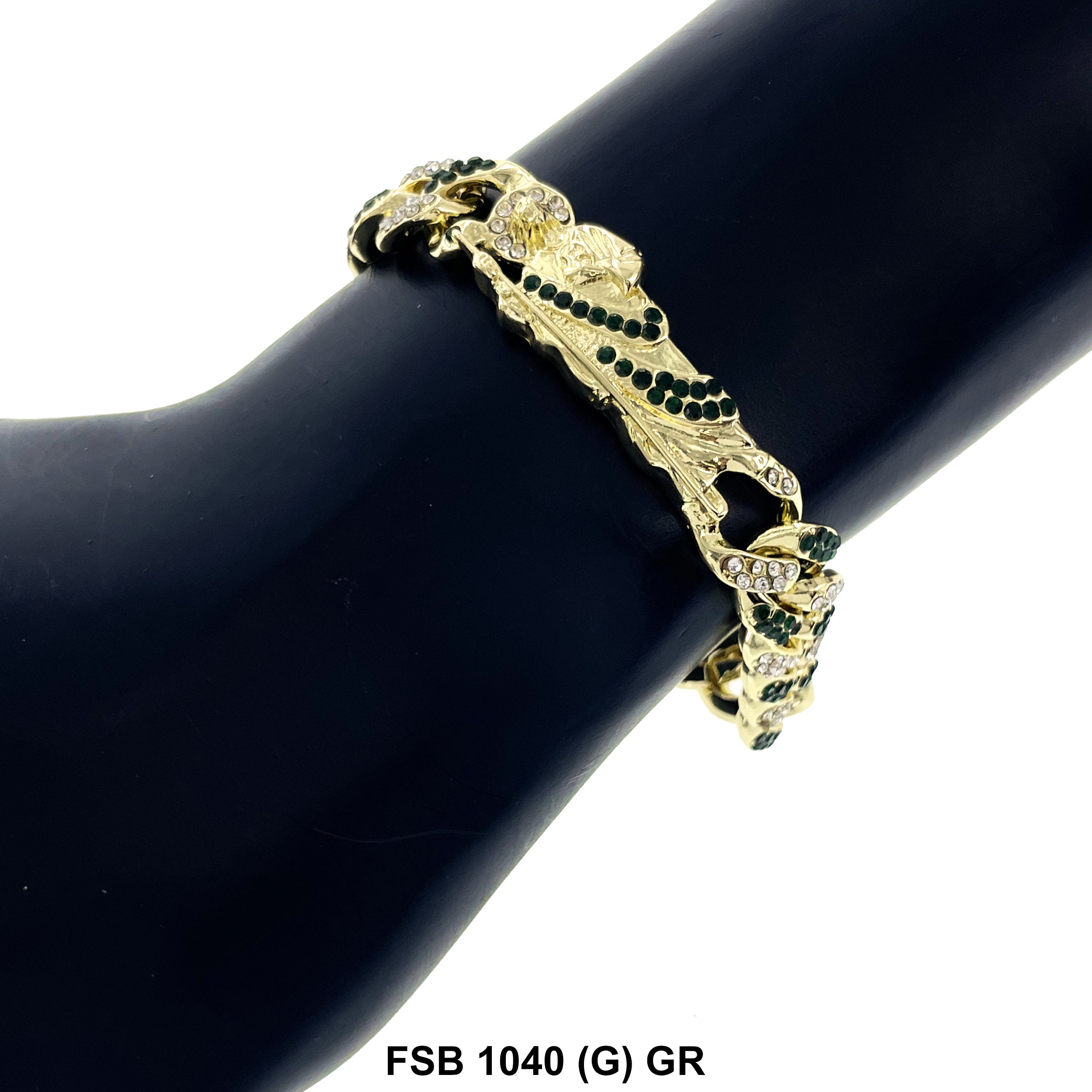 San Judas Stones Bracelet FSB 1040 (G) GR