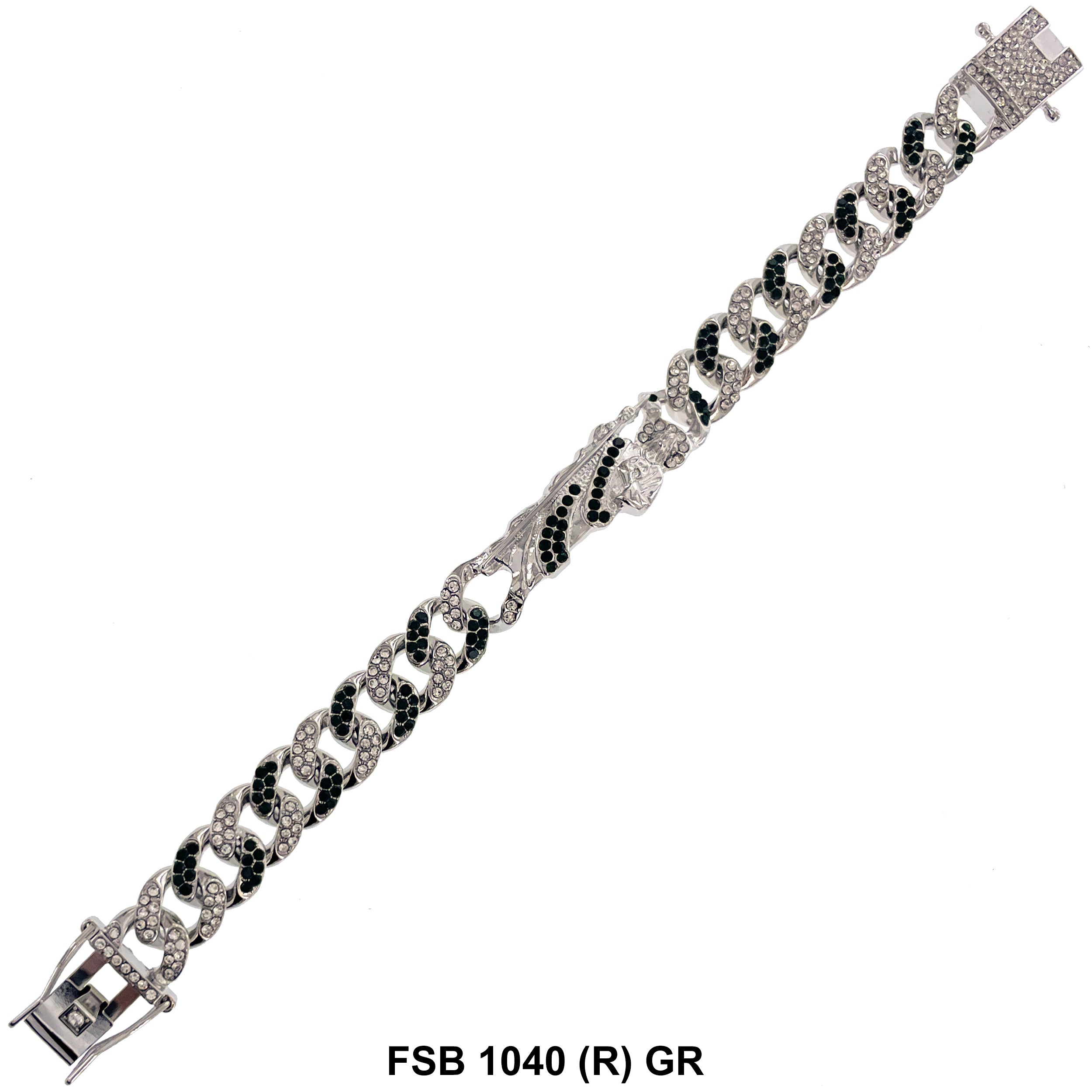 San Judas Stones Bracelet FSB 1040 (R) GR