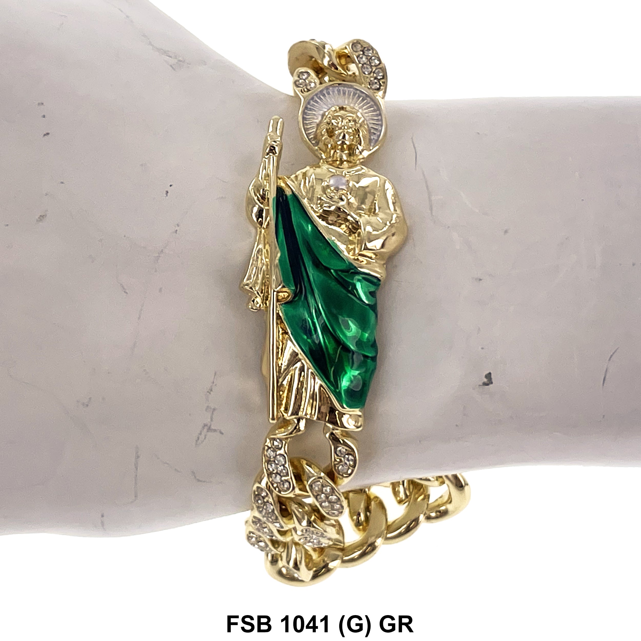 San Judas Bracelet FSB 1041 (G) GR