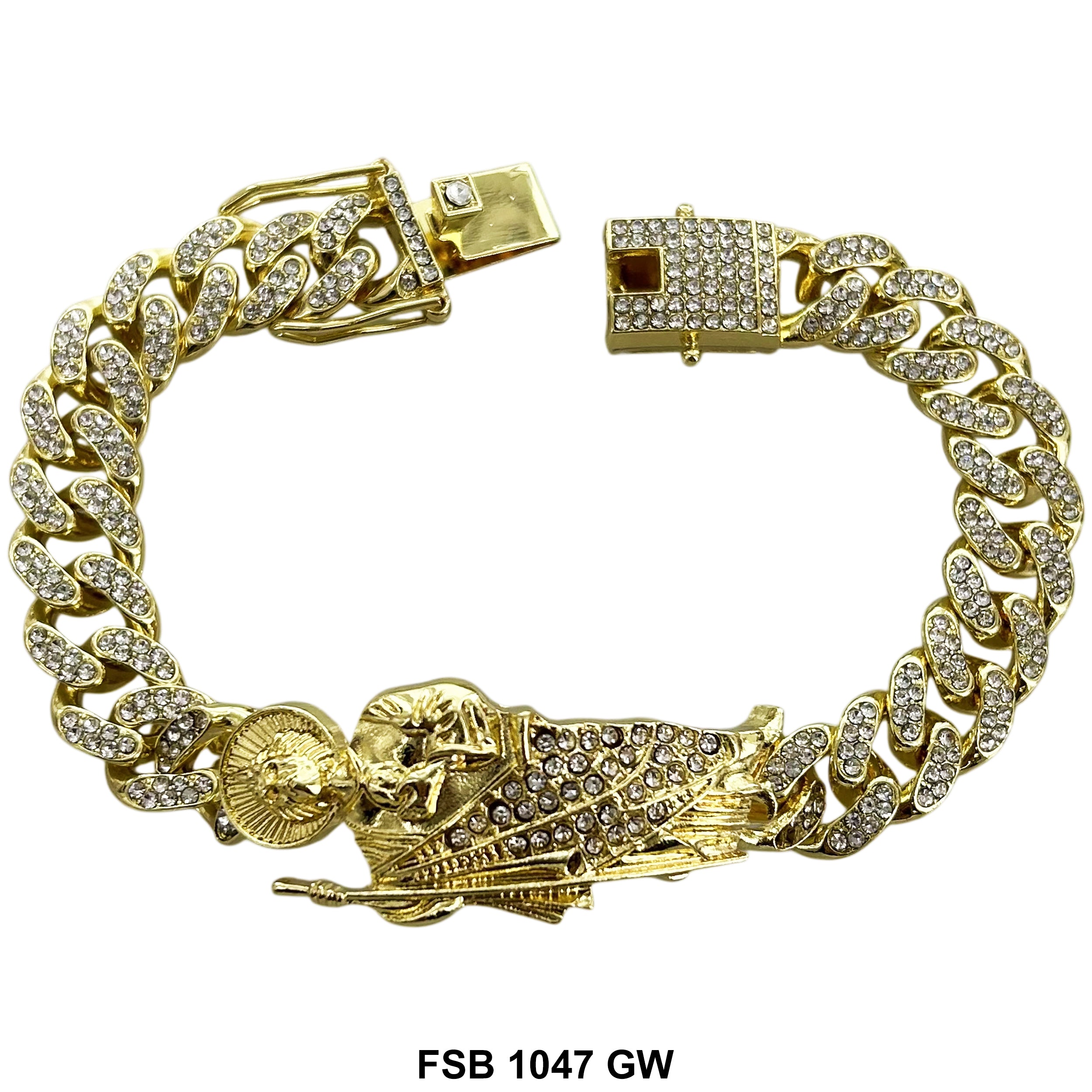 San Judas Stones Bracelet FSB 1047 GW