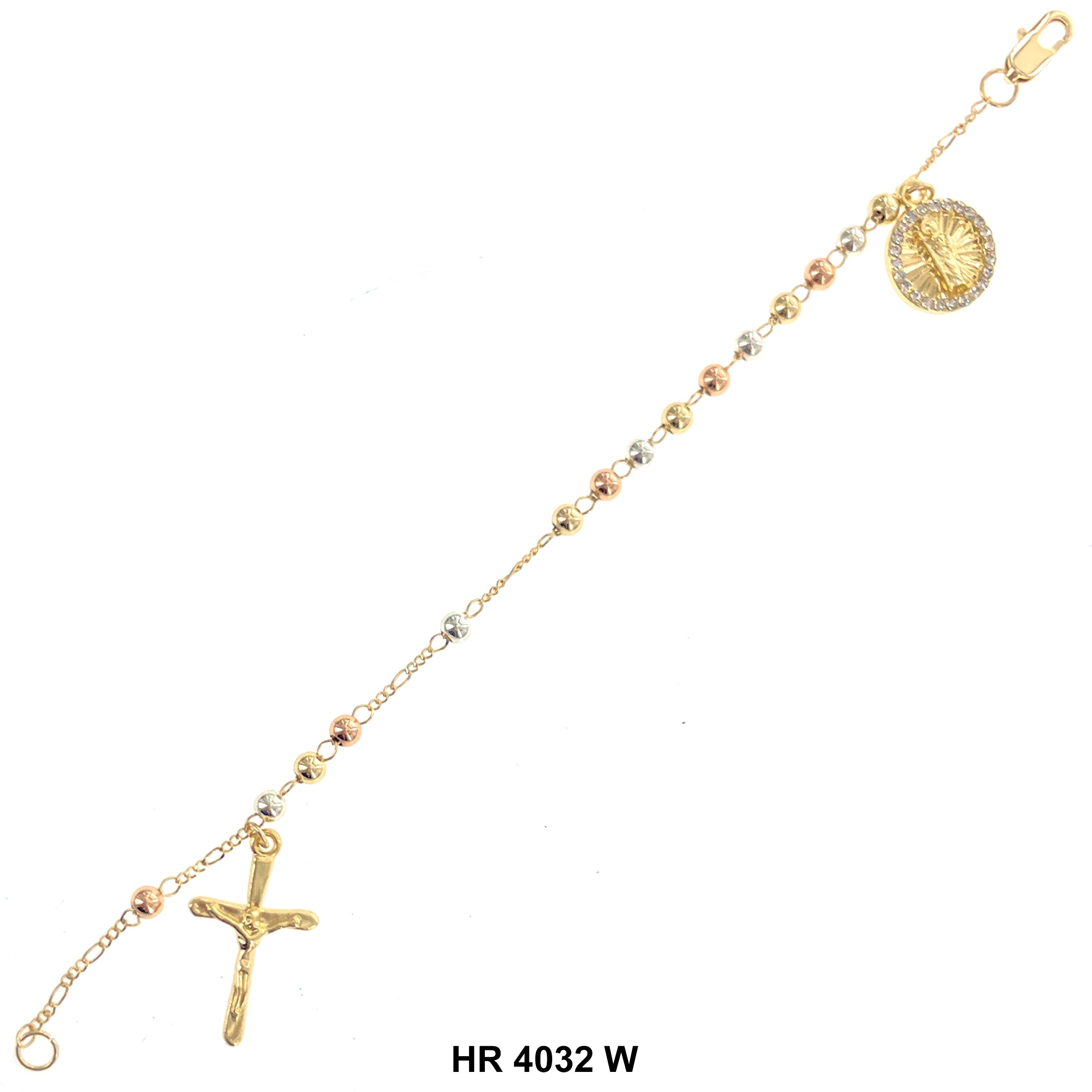 4 MM Hand Rosary San Judas HR 4032 W