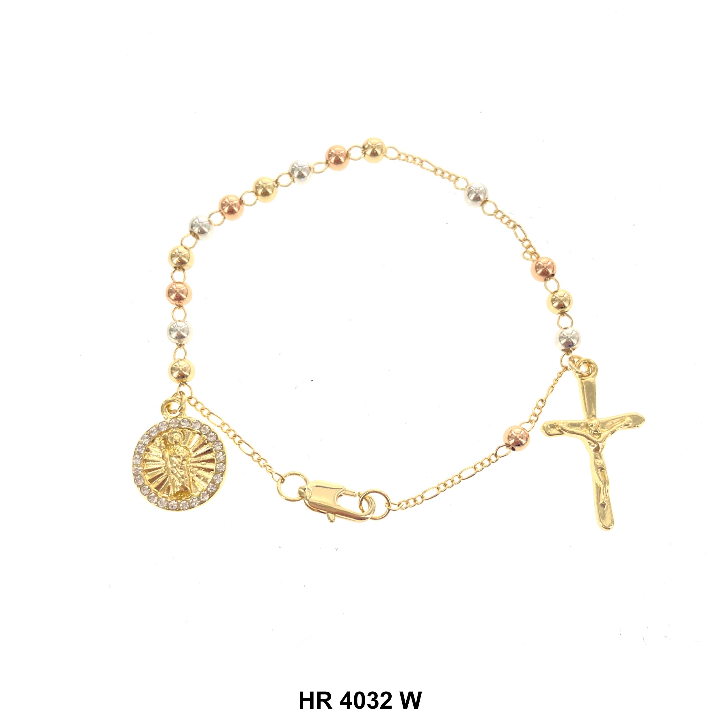 4 MM Hand Rosary San Judas HR 4032 W