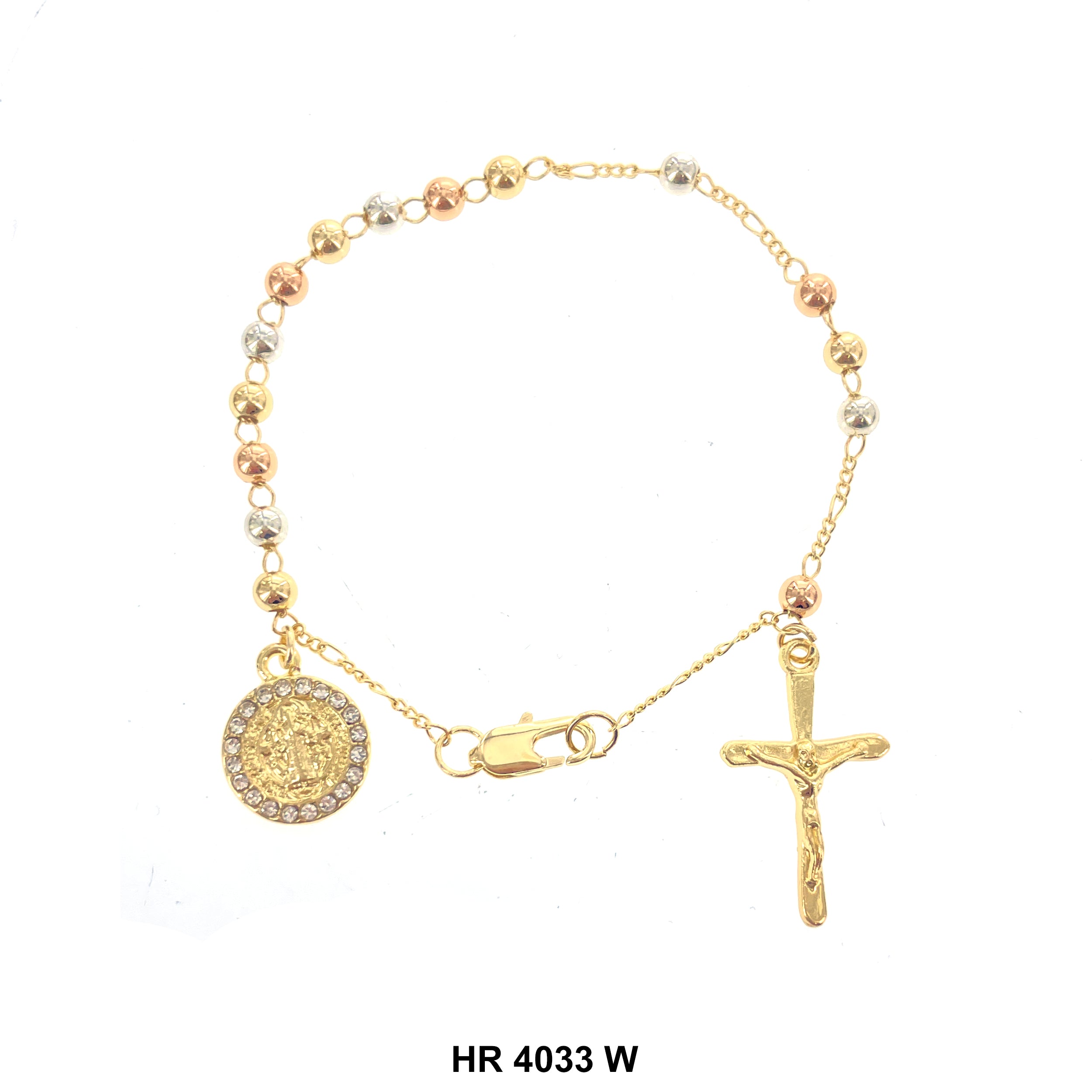 4 MM Hand Rosary San Benito HR 4033 W