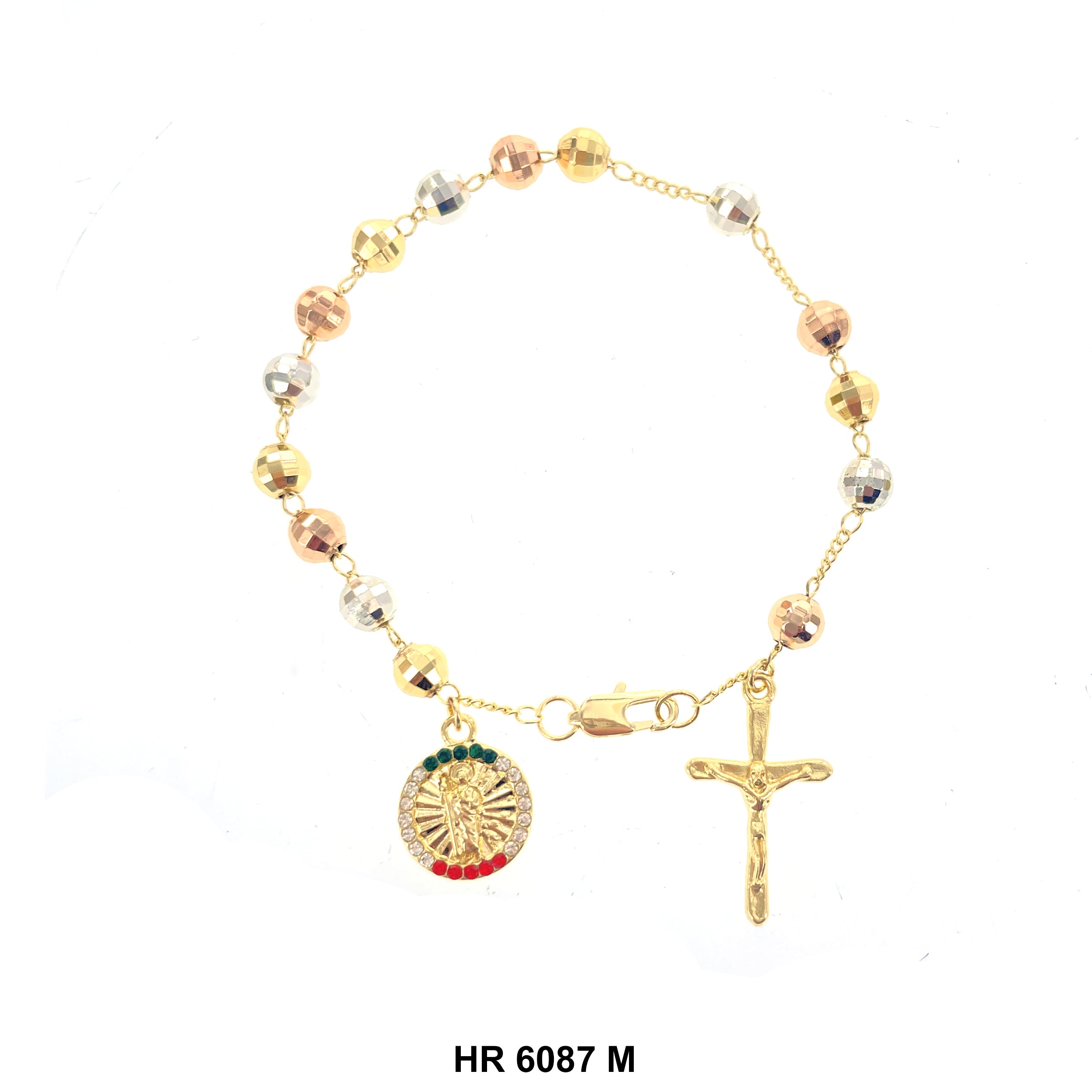 6 MM Hand Rosary San Judas HR 6087 M