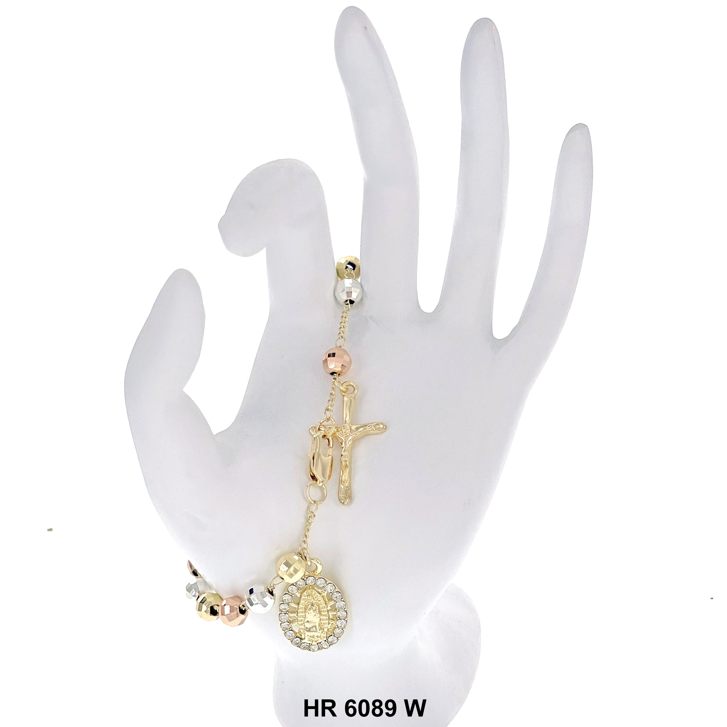 6 MM Hand Rosary Guadalupe HR 6089 W