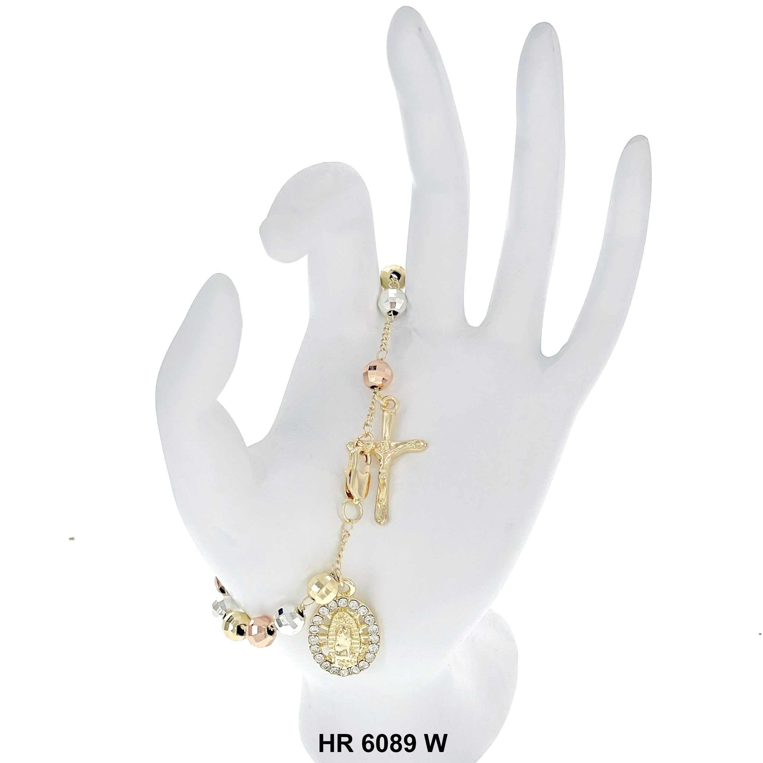 6 MM Hand Rosary Guadalupe HR 6089 W