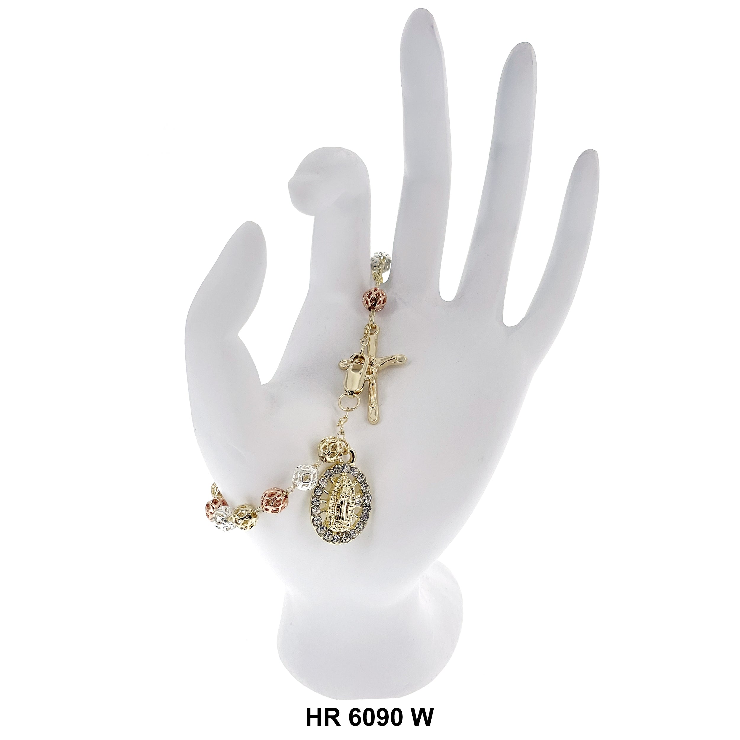 6 MM Hand Rosary Guadalupe HR 6090 W