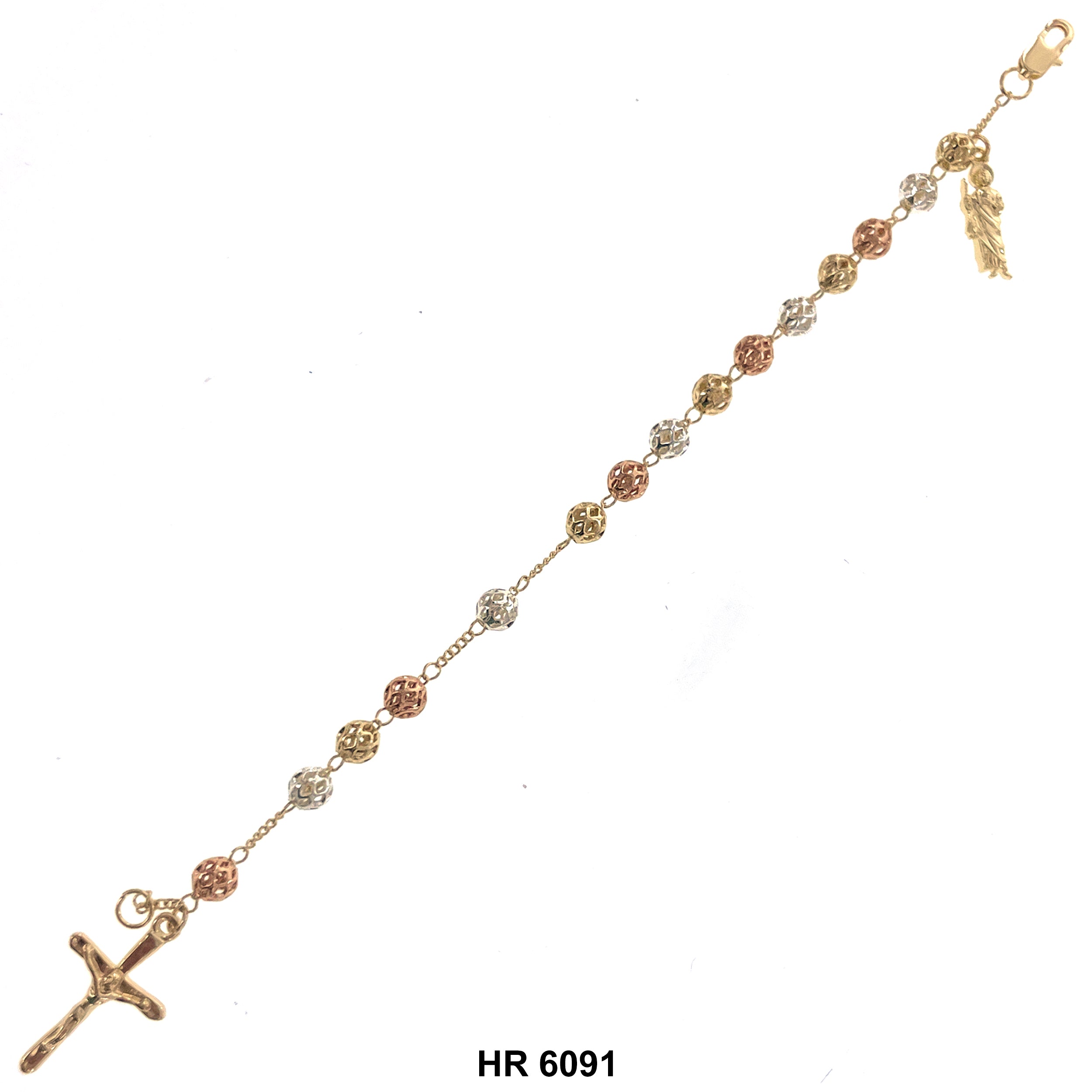 6 MM Hand Rosary San Judas HR 6091