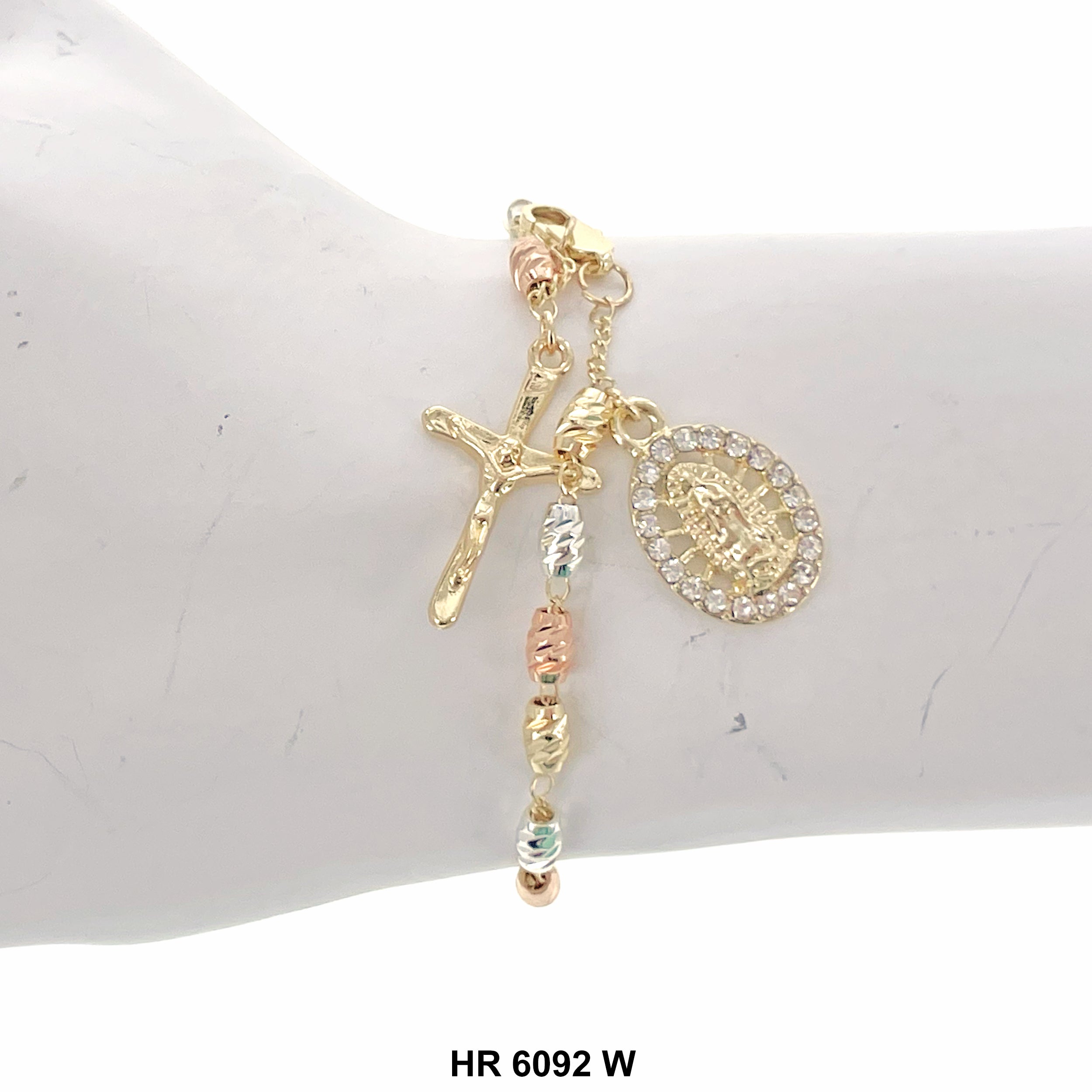 6 MM Hand Rosary Guadalupe HR 6092 W