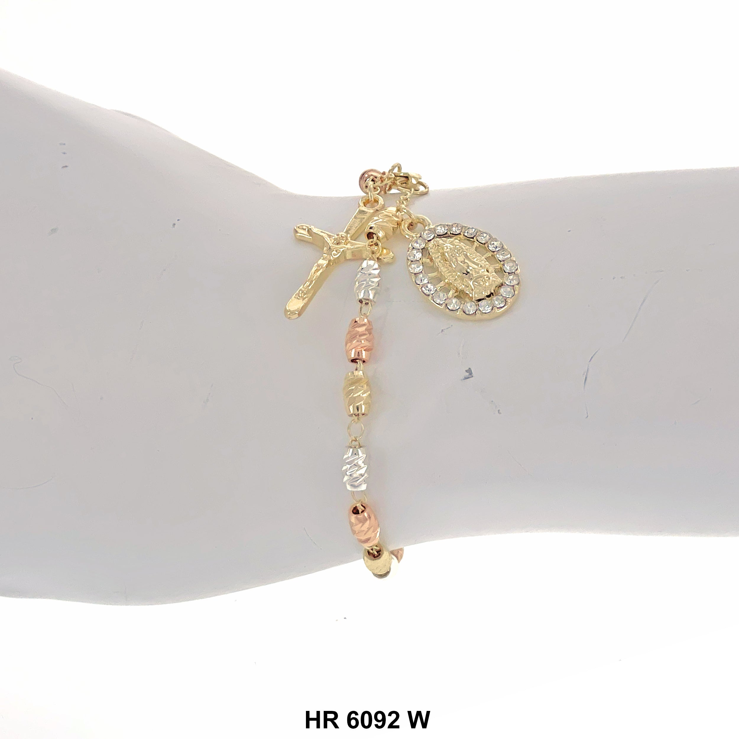 6 MM Hand Rosary Guadalupe HR 6092 W