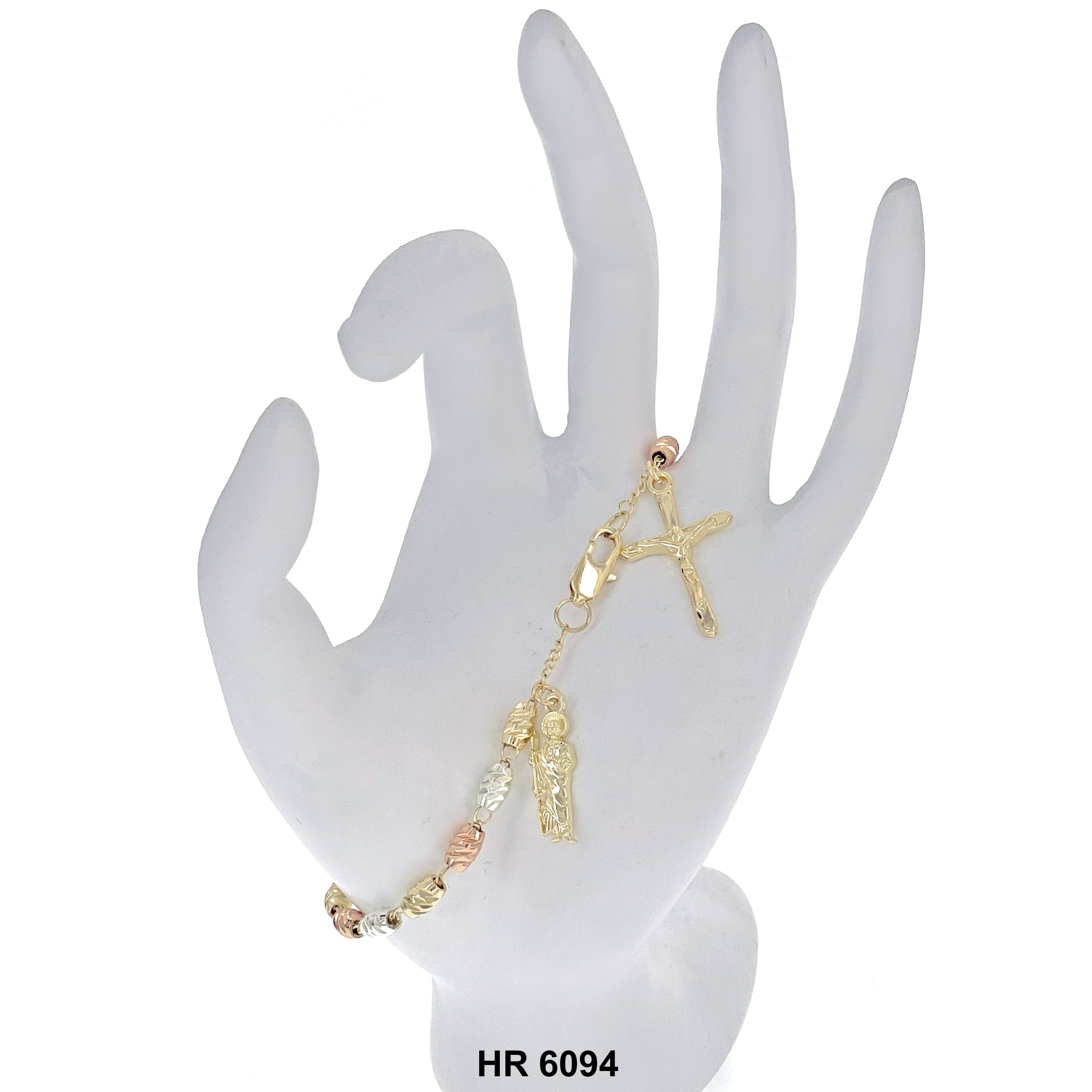 6 MM Hand Rosary San Judas HR 6094