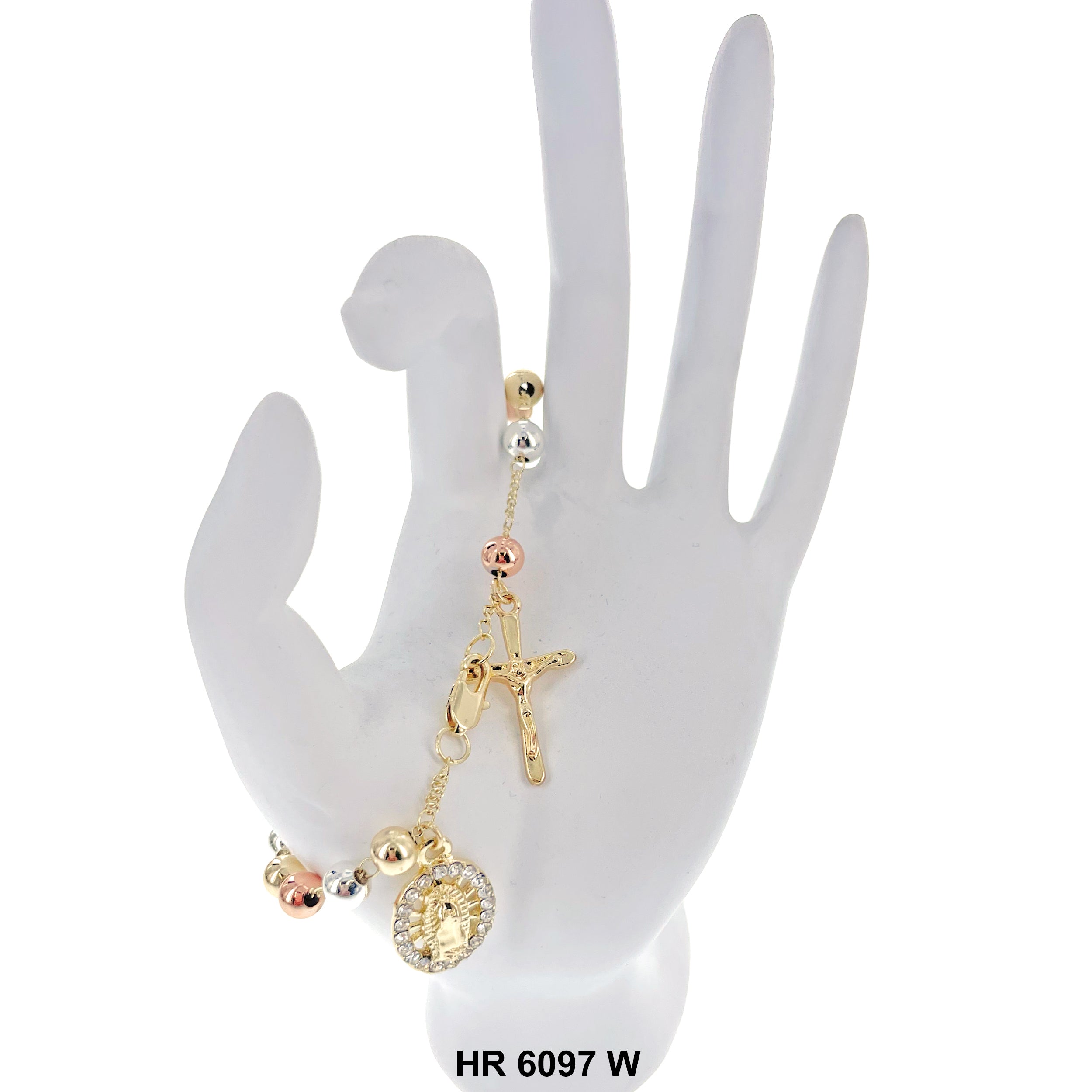 6 MM Hand Rosary Guadalupe HR 6097 W