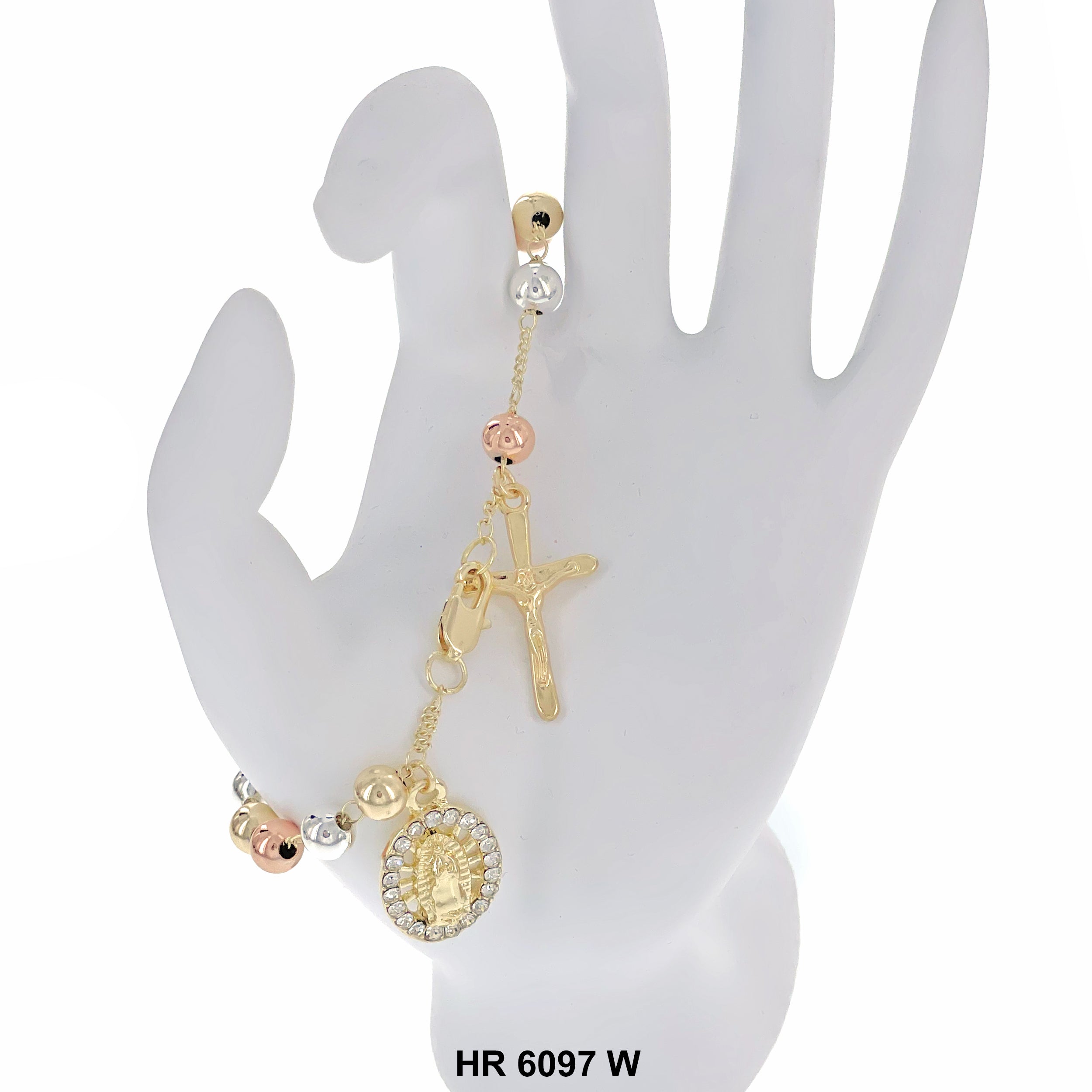 6 MM Hand Rosary Guadalupe HR 6097 W