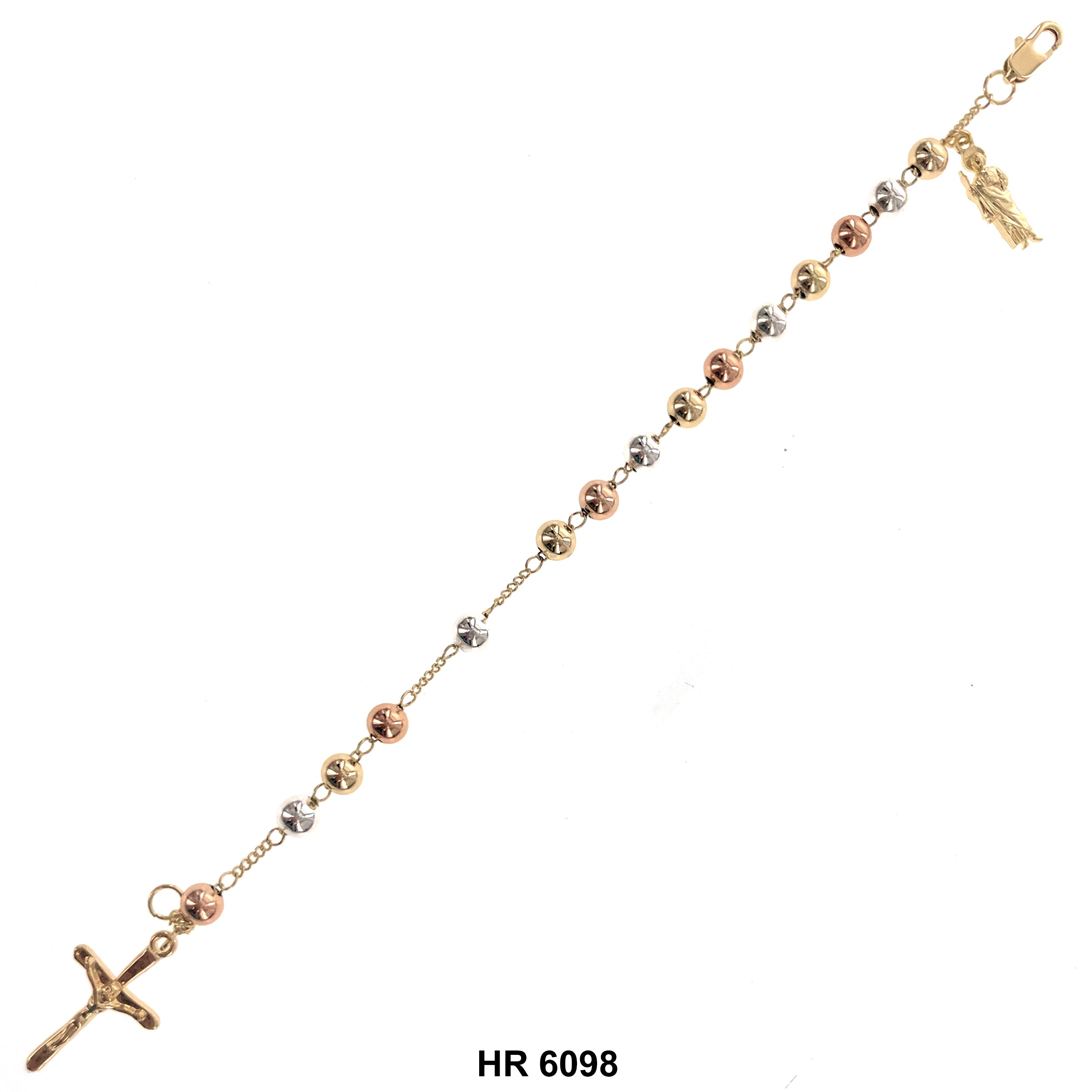 6 MM Hand Rosary San Judas HR 6098