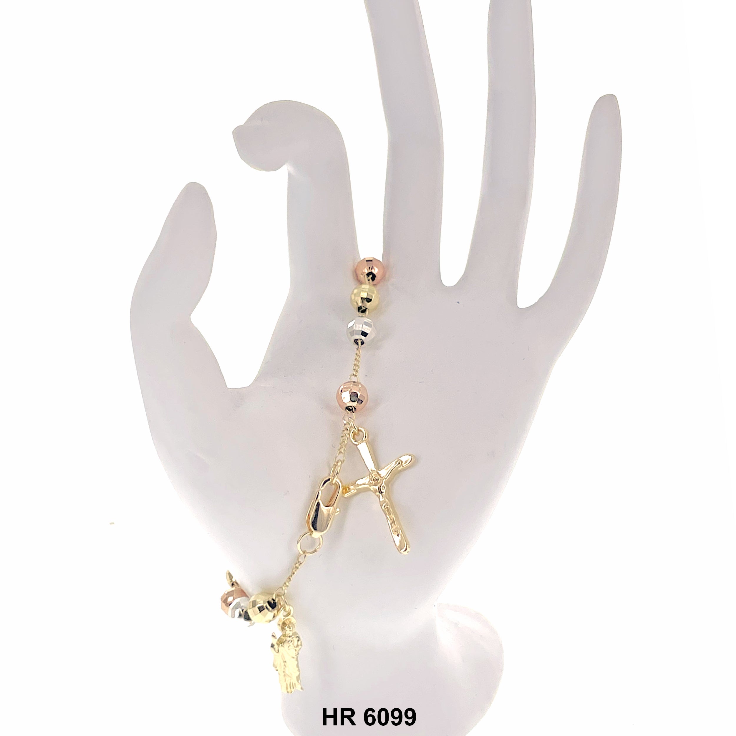 6 MM Hand Rosary San Judas HR 6099