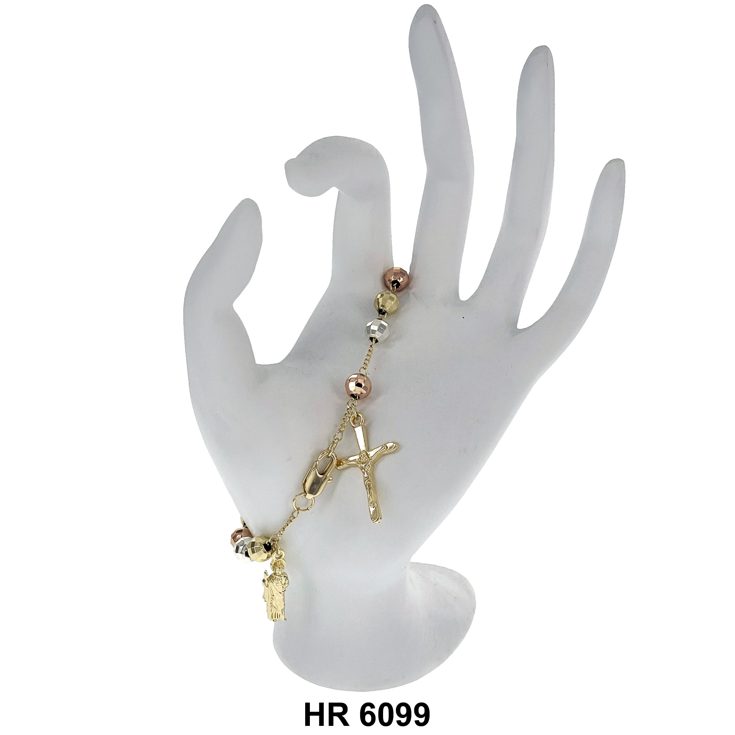 6 MM Hand Rosary San Judas HR 6099