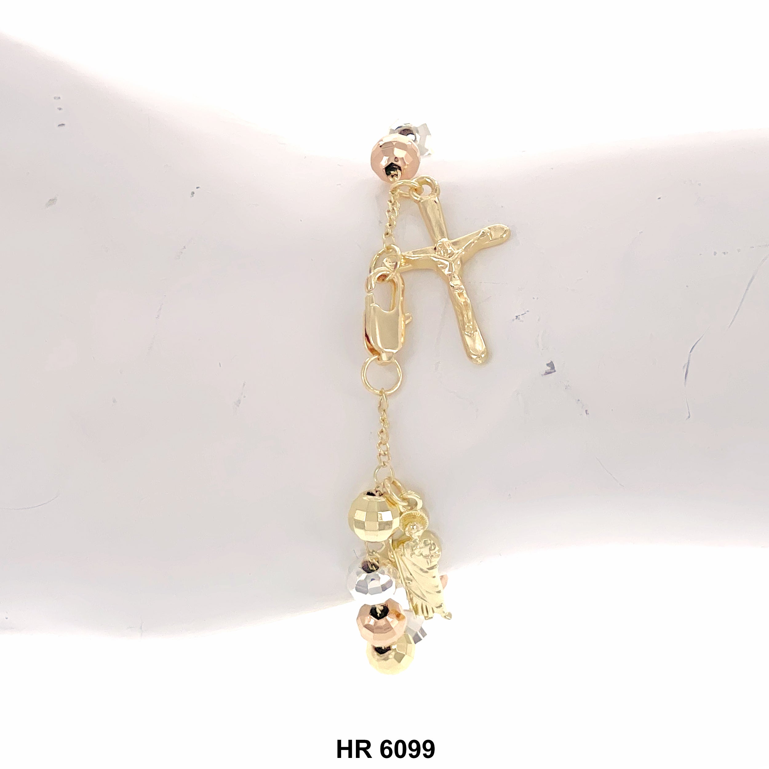 6 MM Hand Rosary San Judas HR 6099