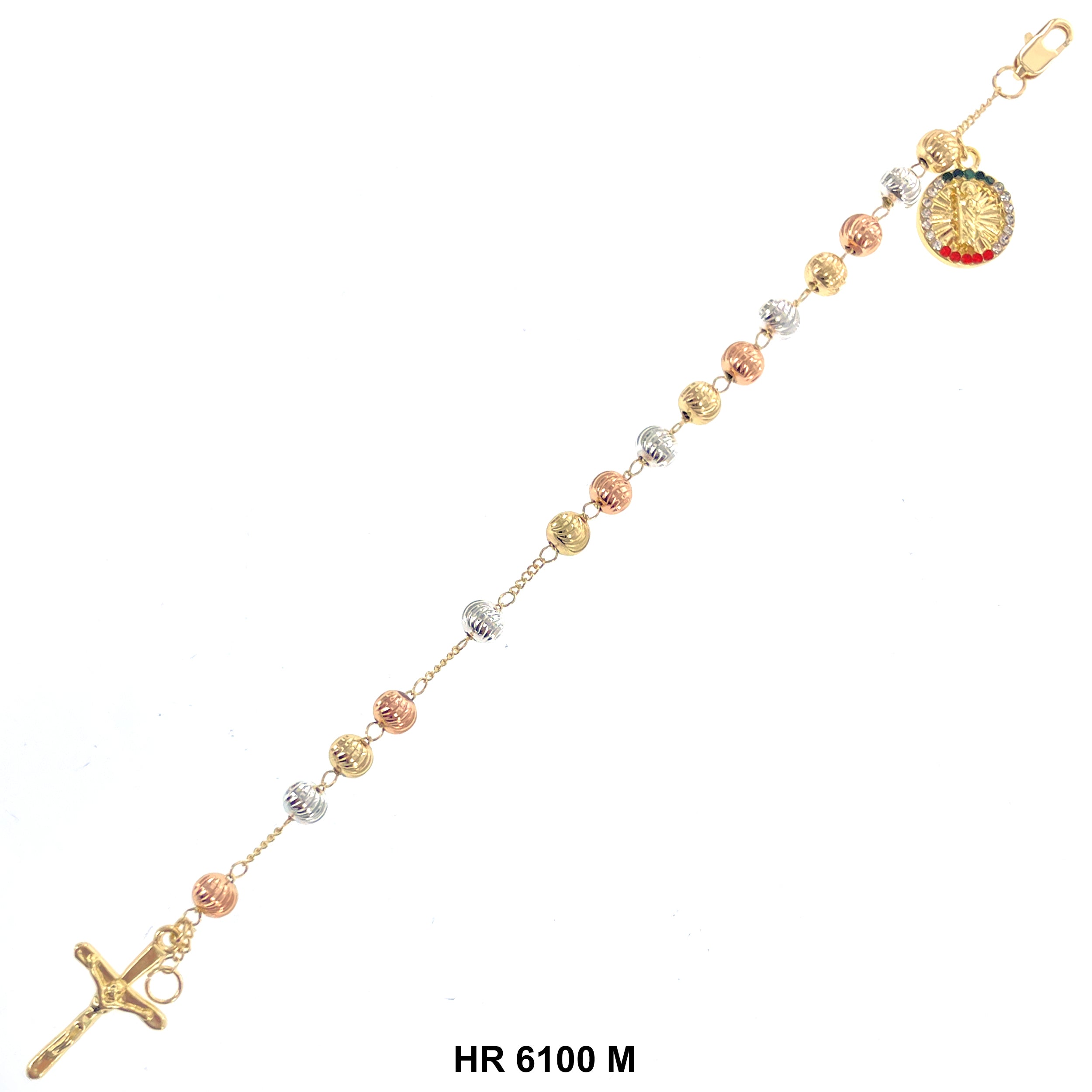 6 MM Hand Rosary San Judas HR 6100 M