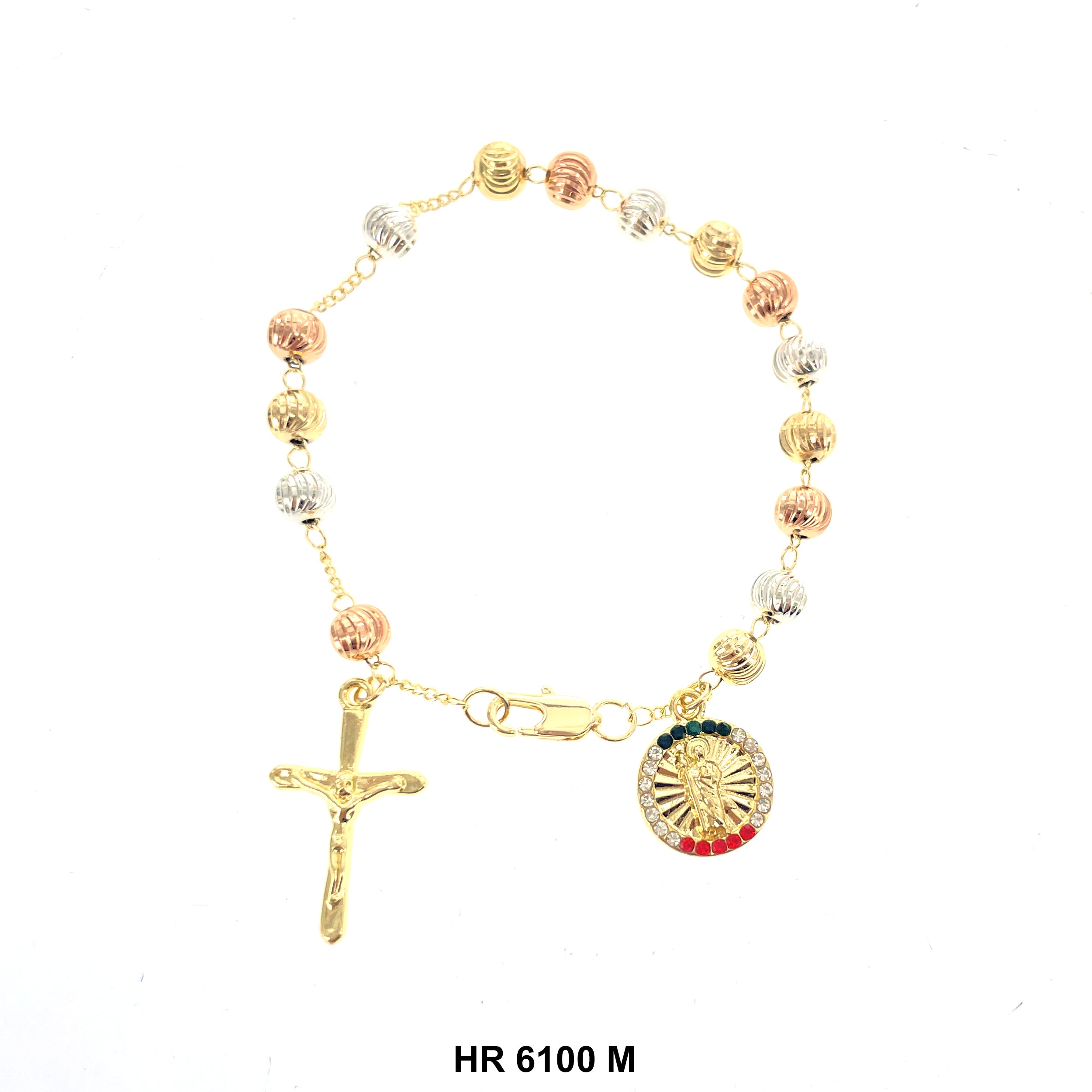 6 MM Hand Rosary San Judas HR 6100 M
