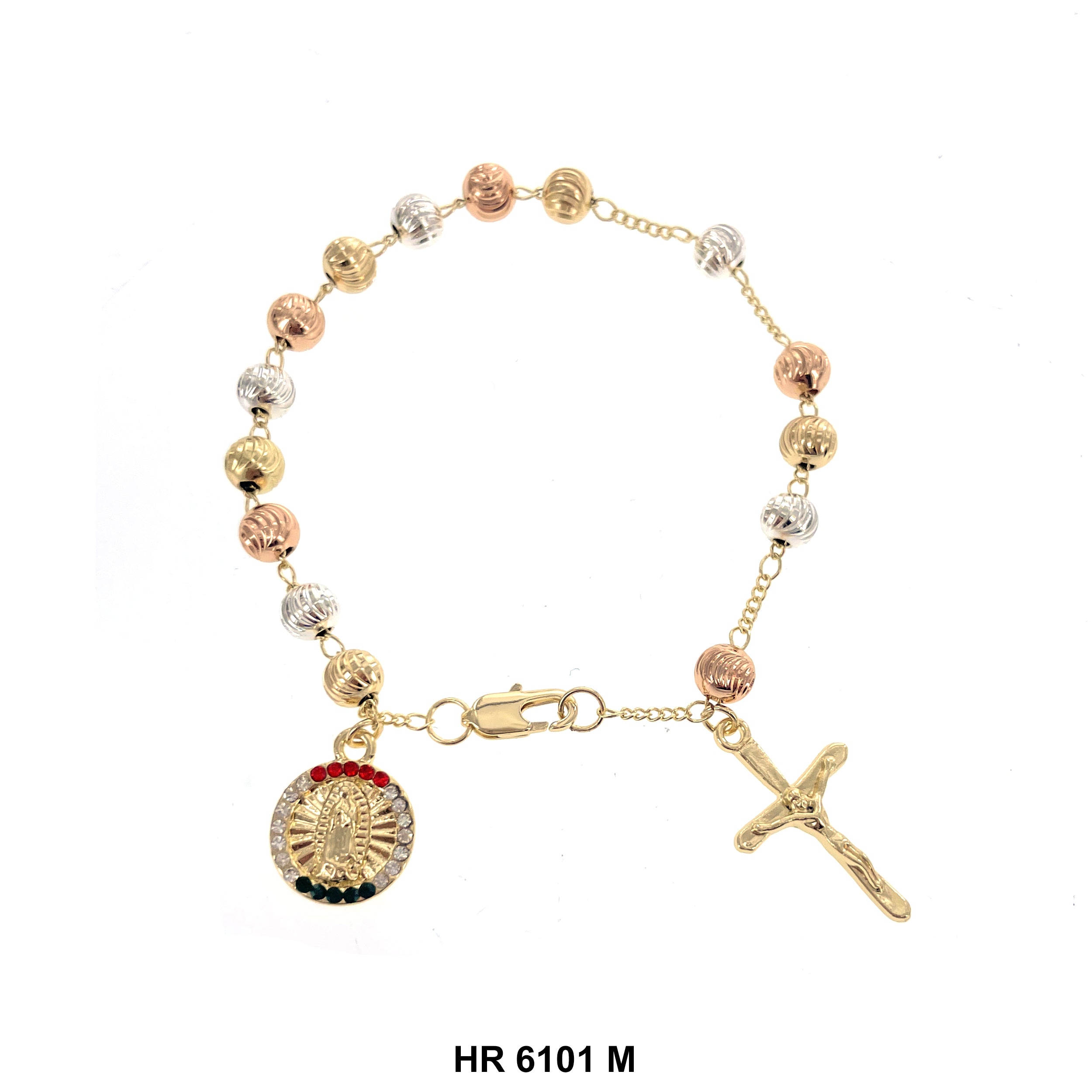 6 MM Hand Rosary Guadalupe HR 6101 M
