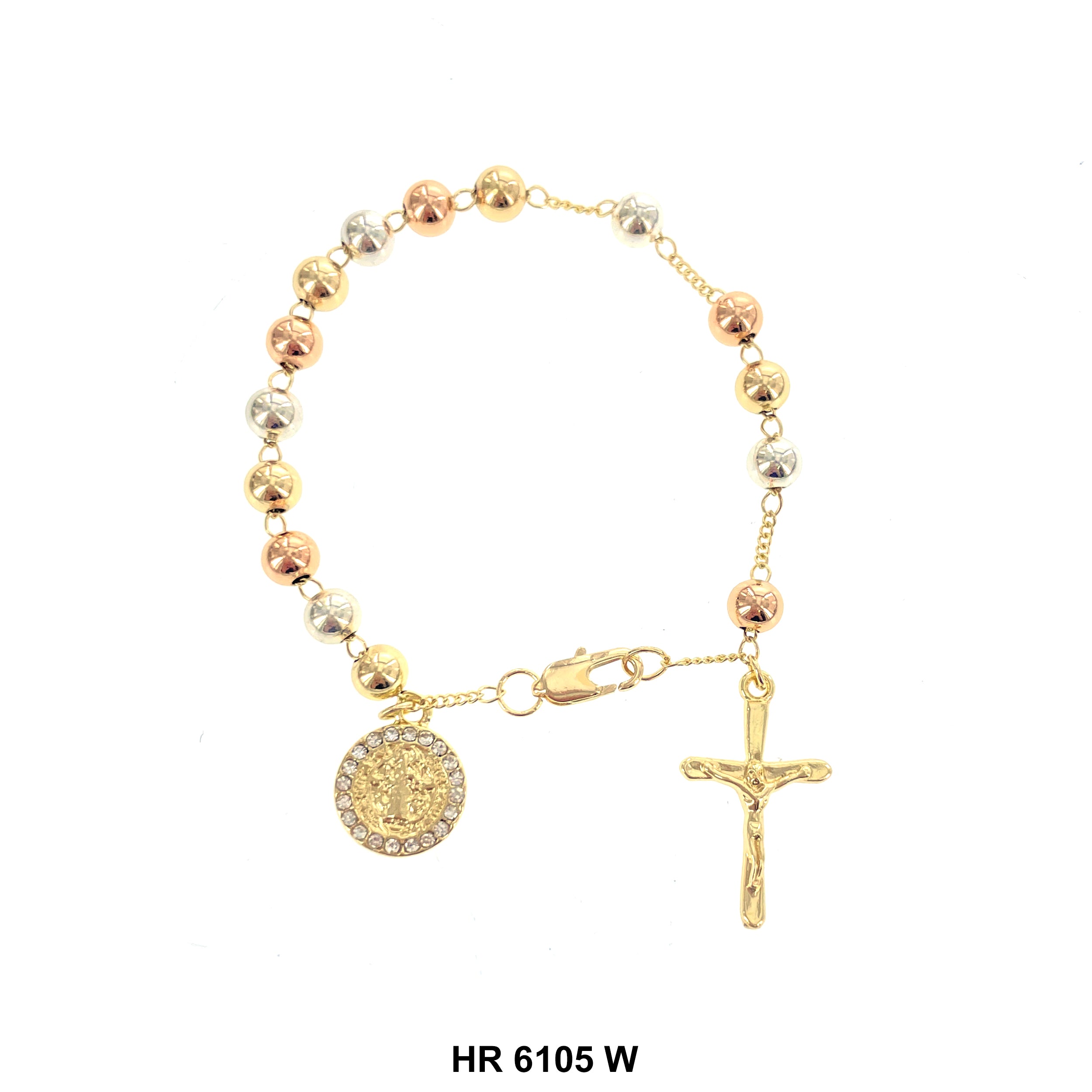 6 MM Hand Rosary San Benito HR 6105 W
