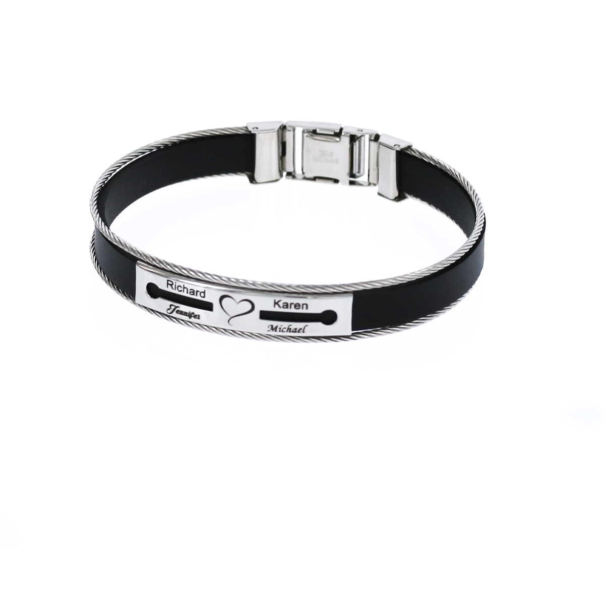 Customizable Stianless Steel ID Bracelets KCBB 3