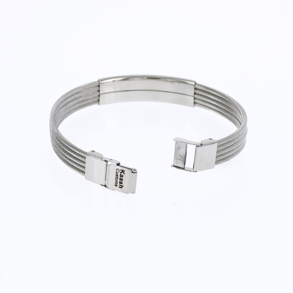 Engravable Stainless Steel Bangle Bracelet KCBB 4