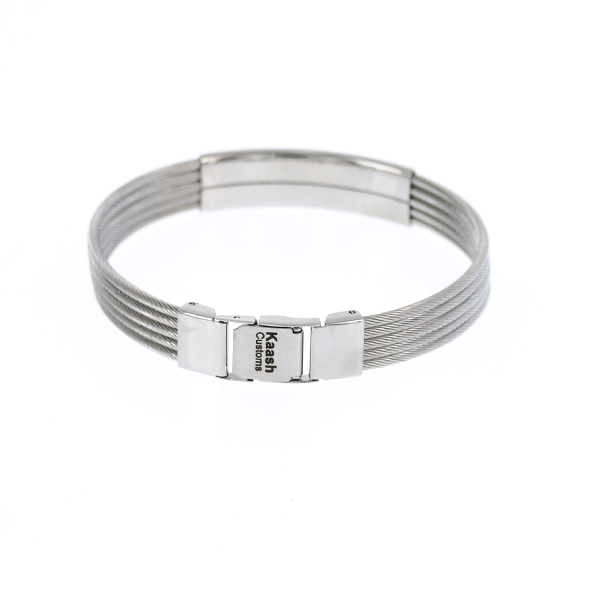 Engravable Stainless Steel Bangle Bracelet KCBB 4