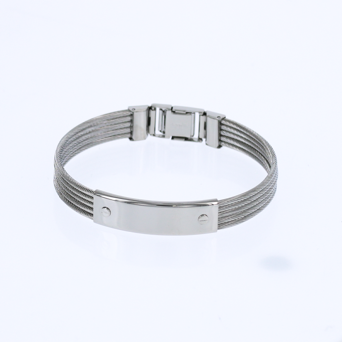 Engravable Stainless Steel Bangle Bracelet KCBB 4