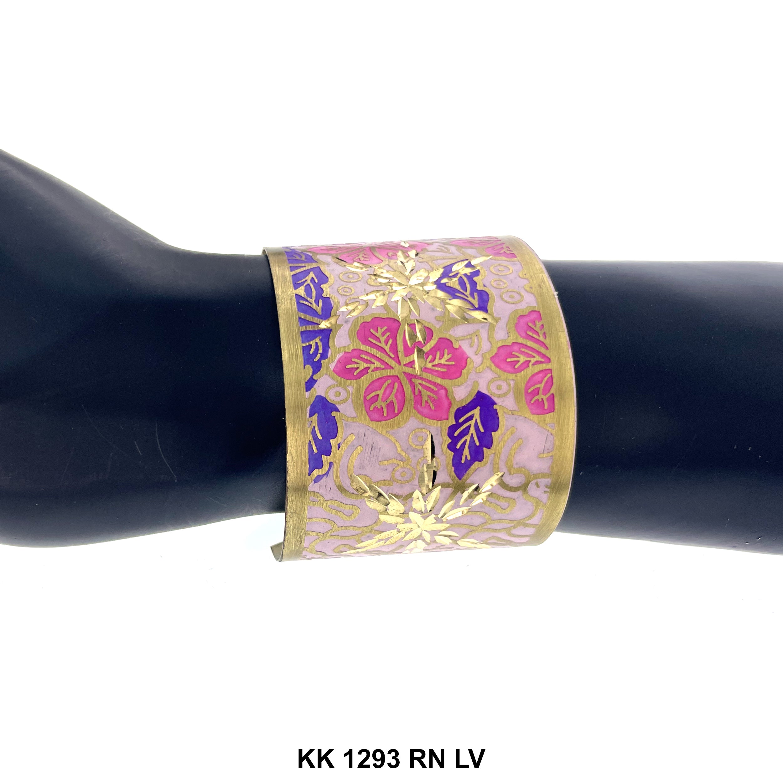 Hand Engraved Cuff Bangle Bracelet KK 1293 RN LV