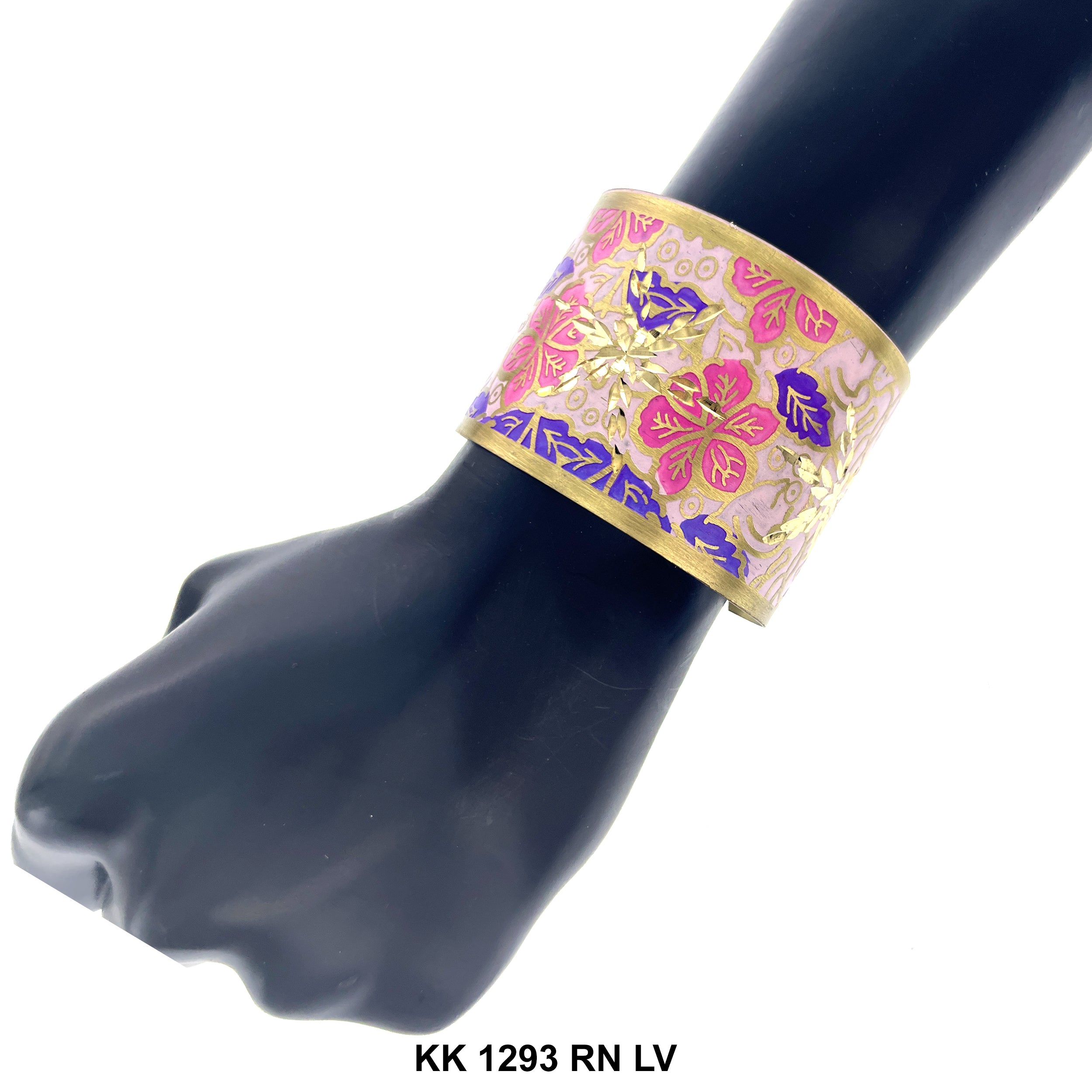 Hand Engraved Cuff Bangle Bracelet KK 1293 RN LV
