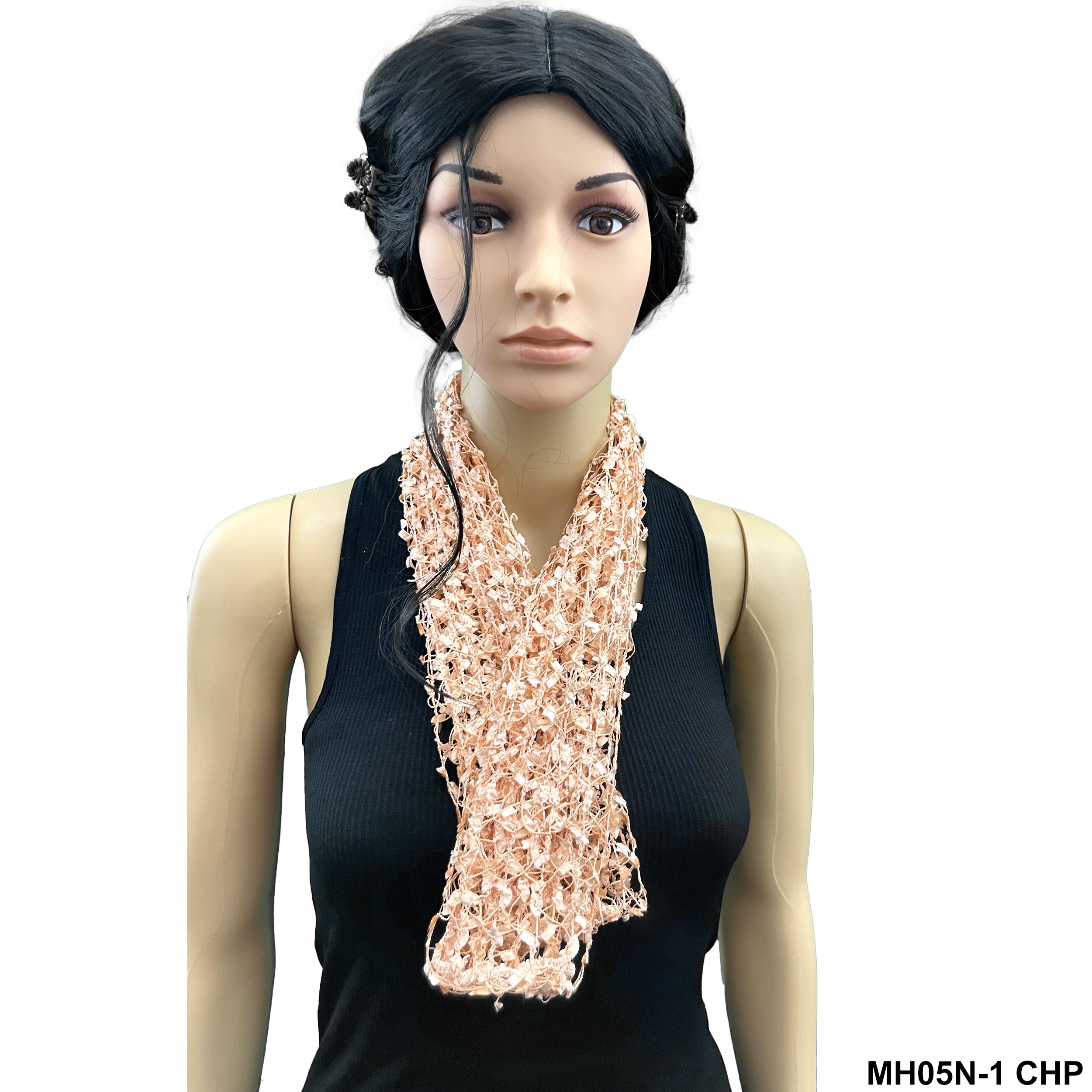 Fringed Net Infinity Summer Scarf MH05N-1 CHP